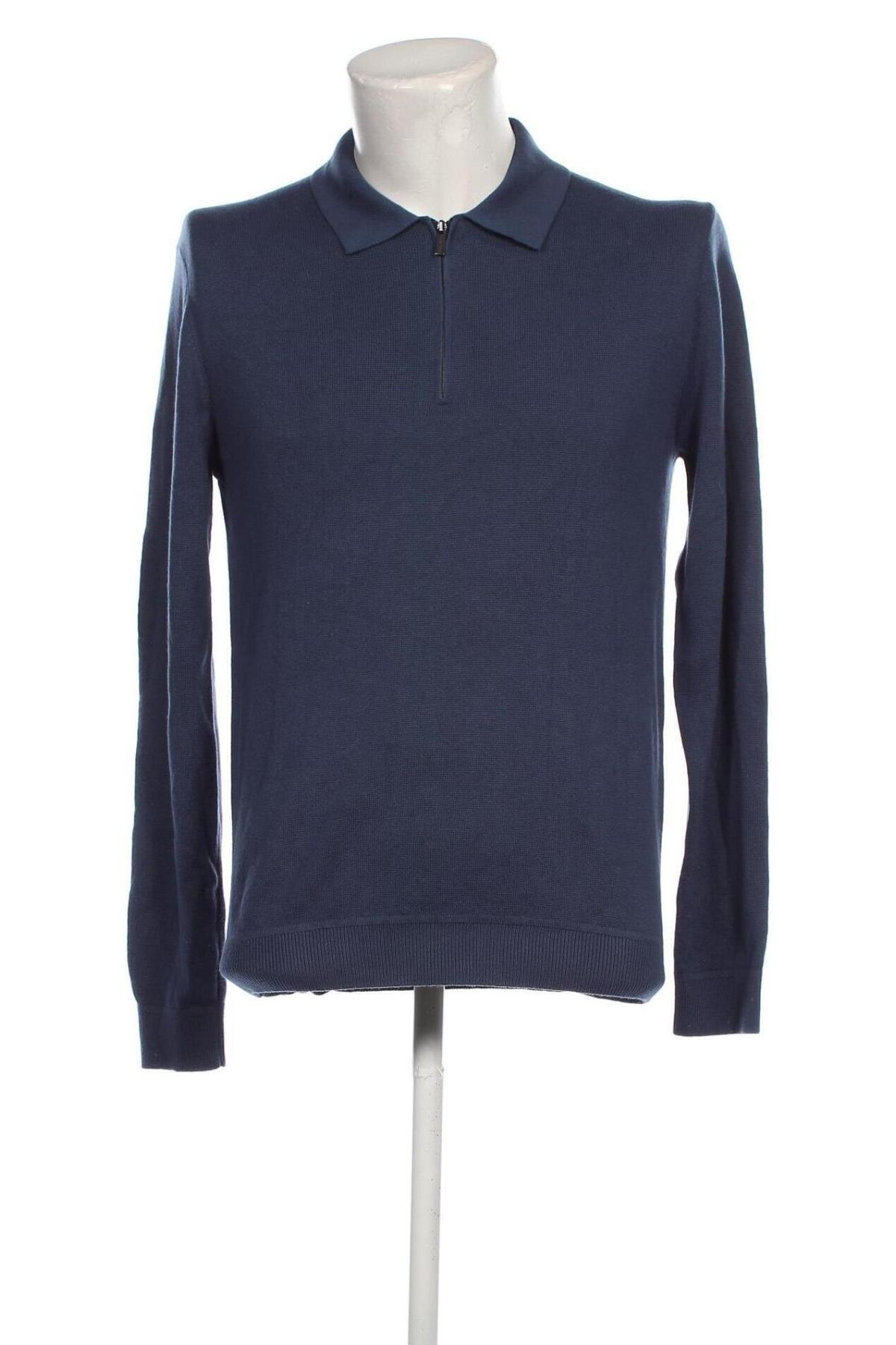 Мъжки пуловер Sondag & Sons, Размер M, Цвят Син, Цена 20,70 лв.