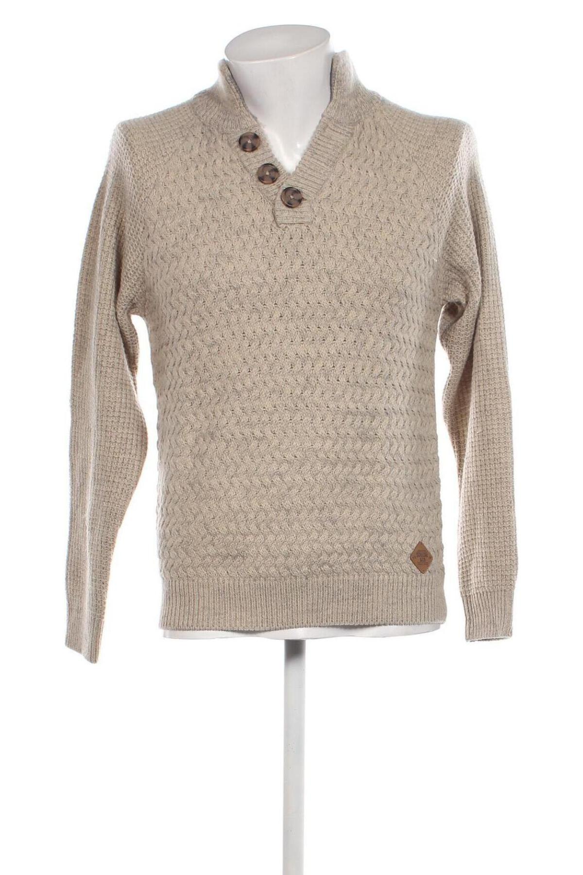 Мъжки пуловер Soulcal & Co, Размер S, Цвят Сив, Цена 14,78 лв.