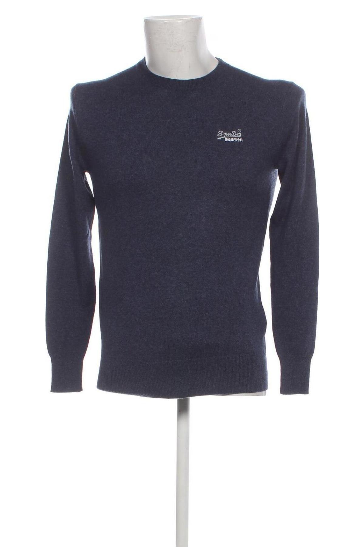 Мъжки пуловер Superdry, Размер S, Цвят Син, Цена 23,32 лв.