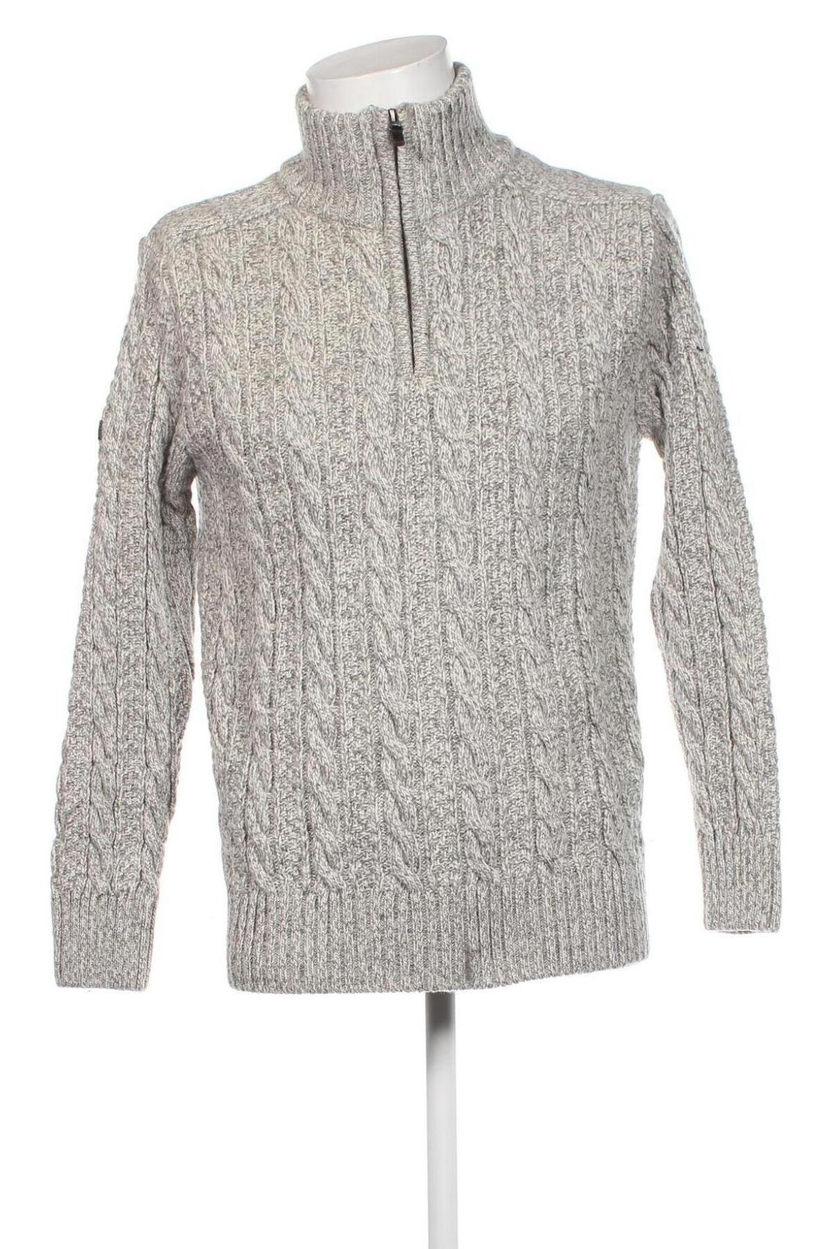 Herrenpullover Superdry, Größe L, Farbe Grau, Preis 21,26 €