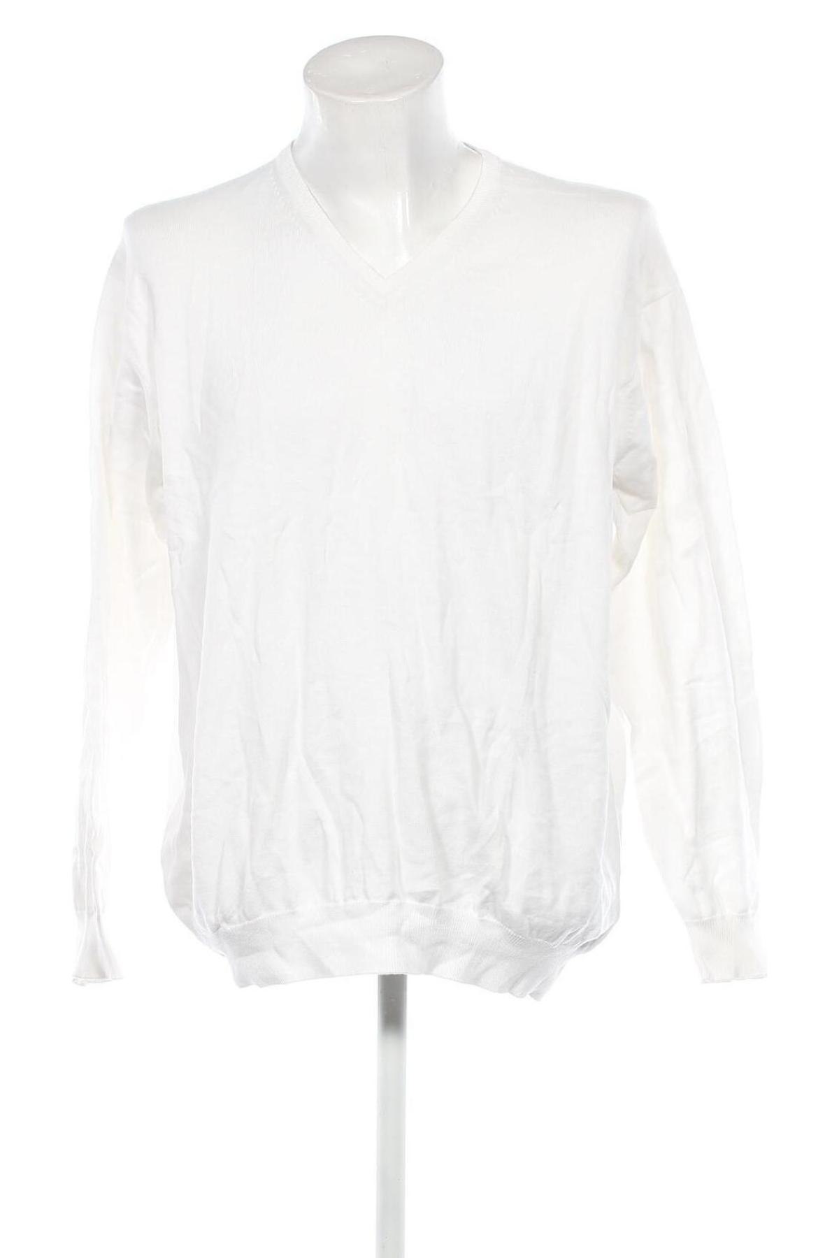 Мъжки пуловер Tom Rusborg, Размер XXL, Цвят Бял, Цена 31,00 лв.
