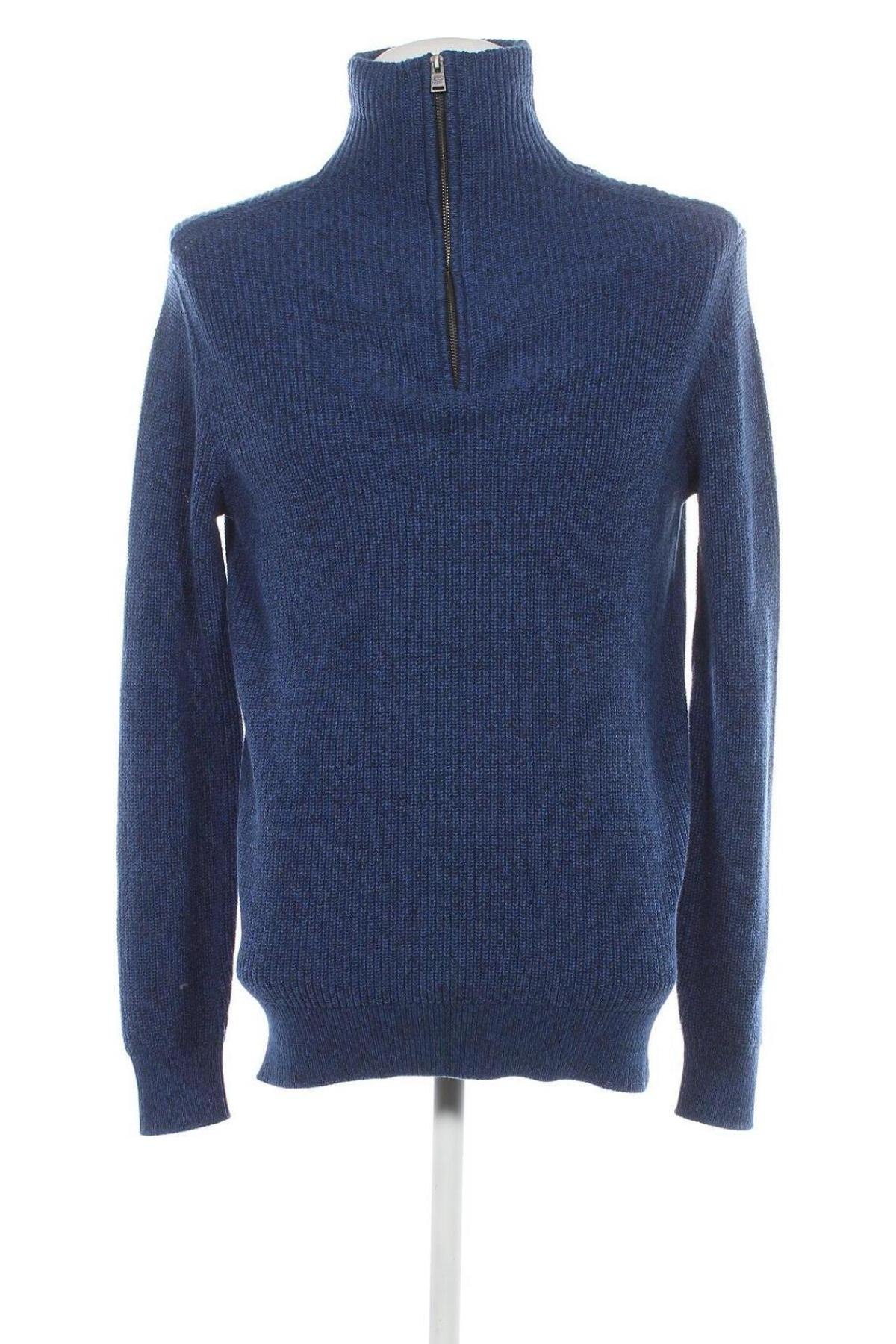Мъжки пуловер Tom Tailor, Размер M, Цвят Син, Цена 23,10 лв.