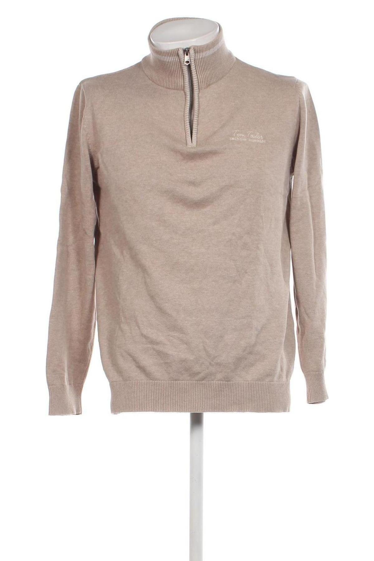 Ανδρικό πουλόβερ Tom Tailor, Μέγεθος XL, Χρώμα  Μπέζ, Τιμή 7,99 €