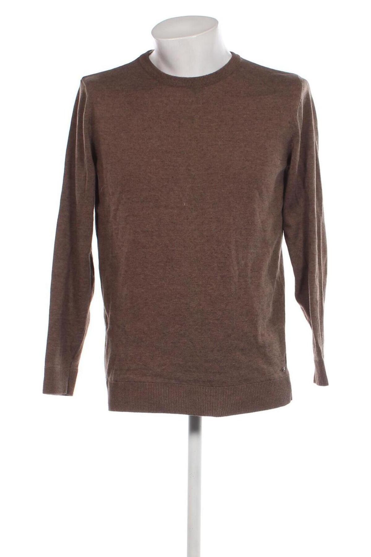 Ανδρικό πουλόβερ Tom Tailor, Μέγεθος L, Χρώμα Καφέ, Τιμή 5,89 €