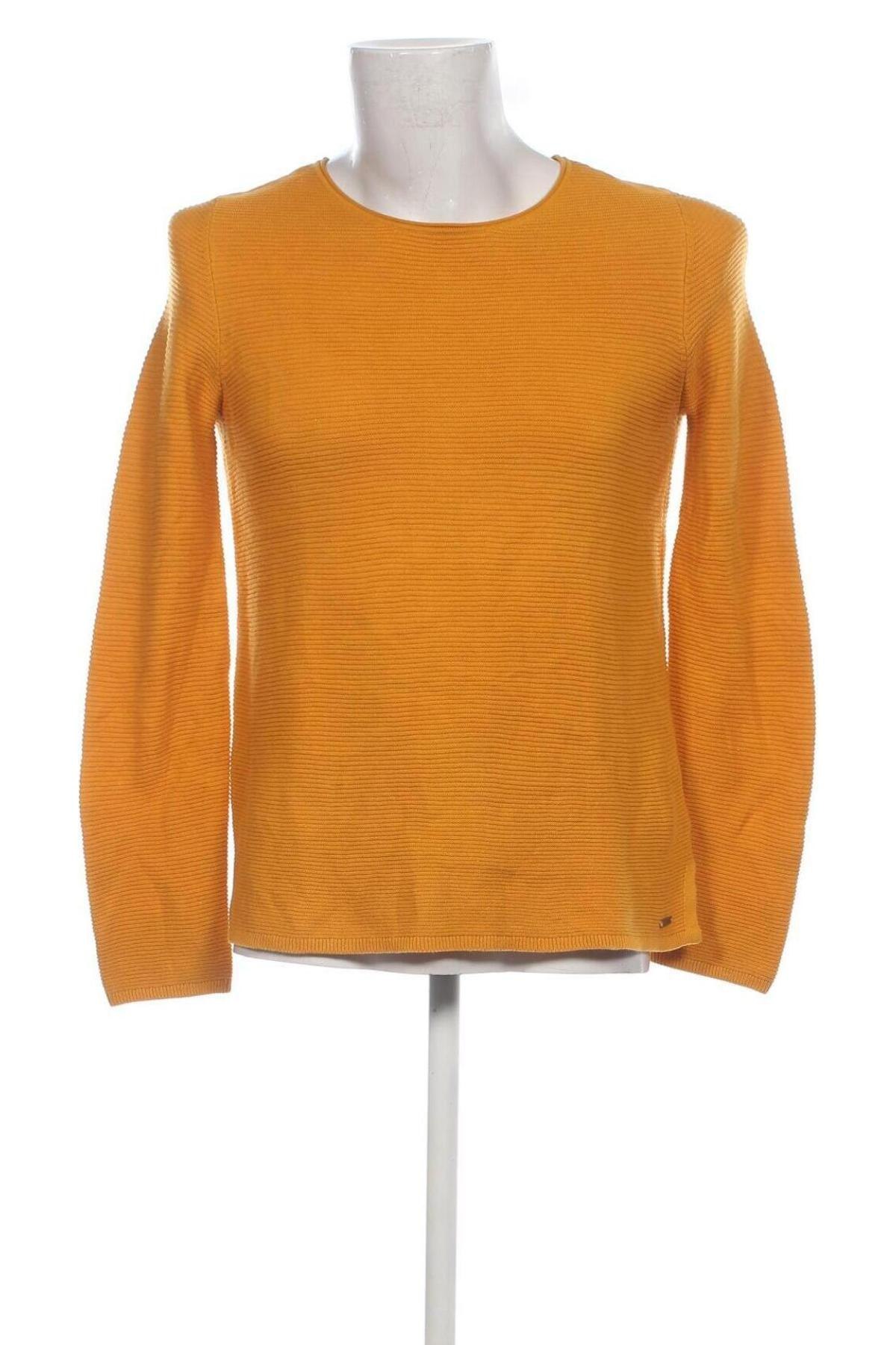 Мъжки пуловер Tom Tailor, Размер M, Цвят Жълт, Цена 34,00 лв.