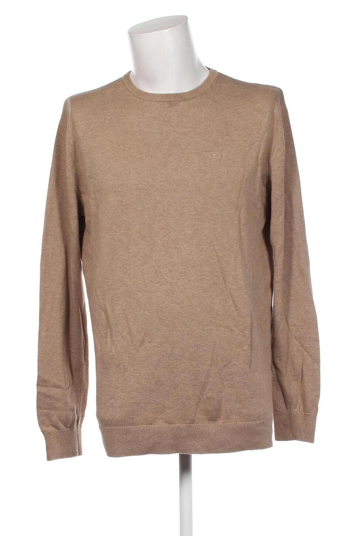 Ανδρικό πουλόβερ Tom Tailor, Μέγεθος XXL, Χρώμα  Μπέζ, Τιμή 11,36 €