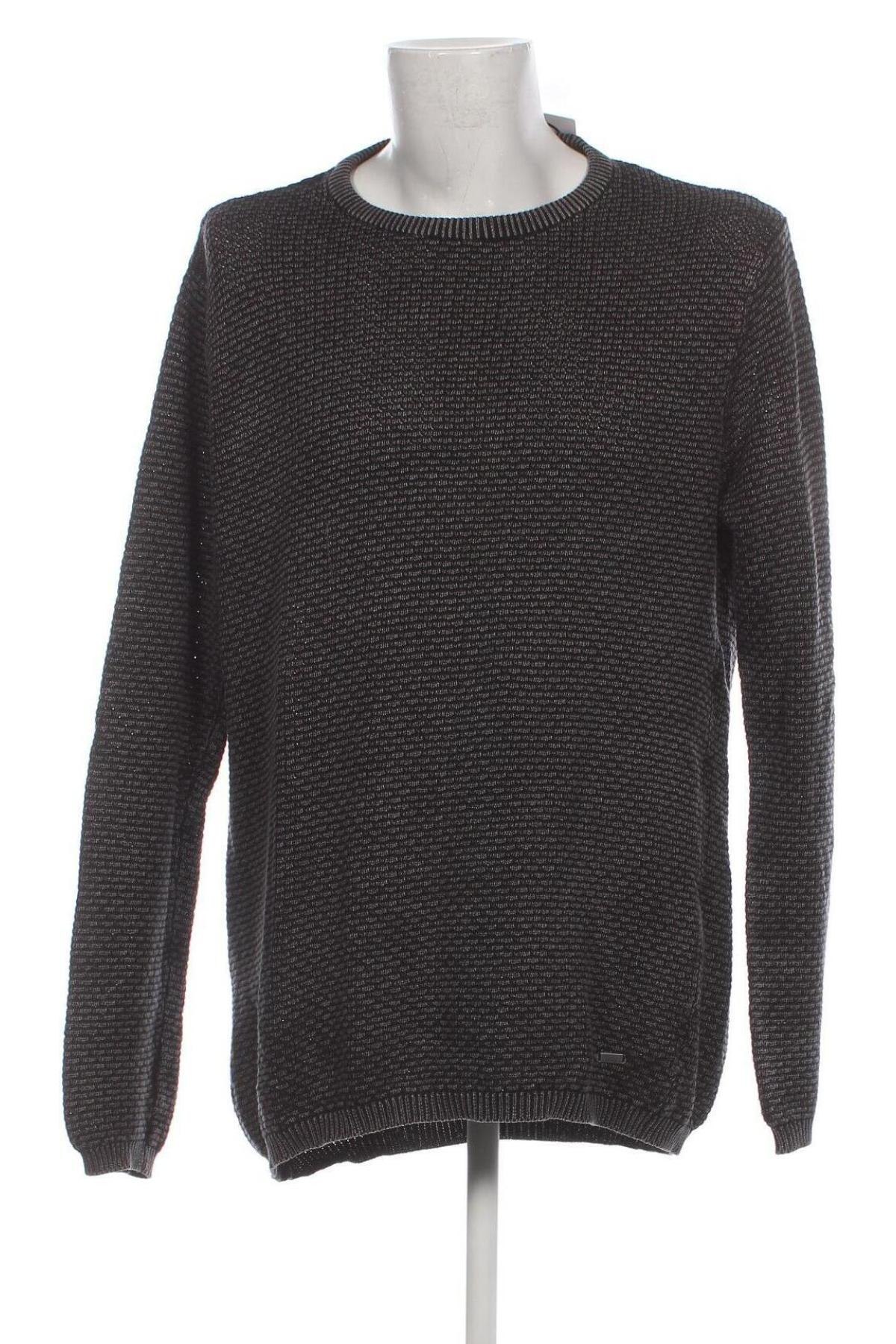 Ανδρικό πουλόβερ Tom Tompson, Μέγεθος XXL, Χρώμα Γκρί, Τιμή 7,53 €
