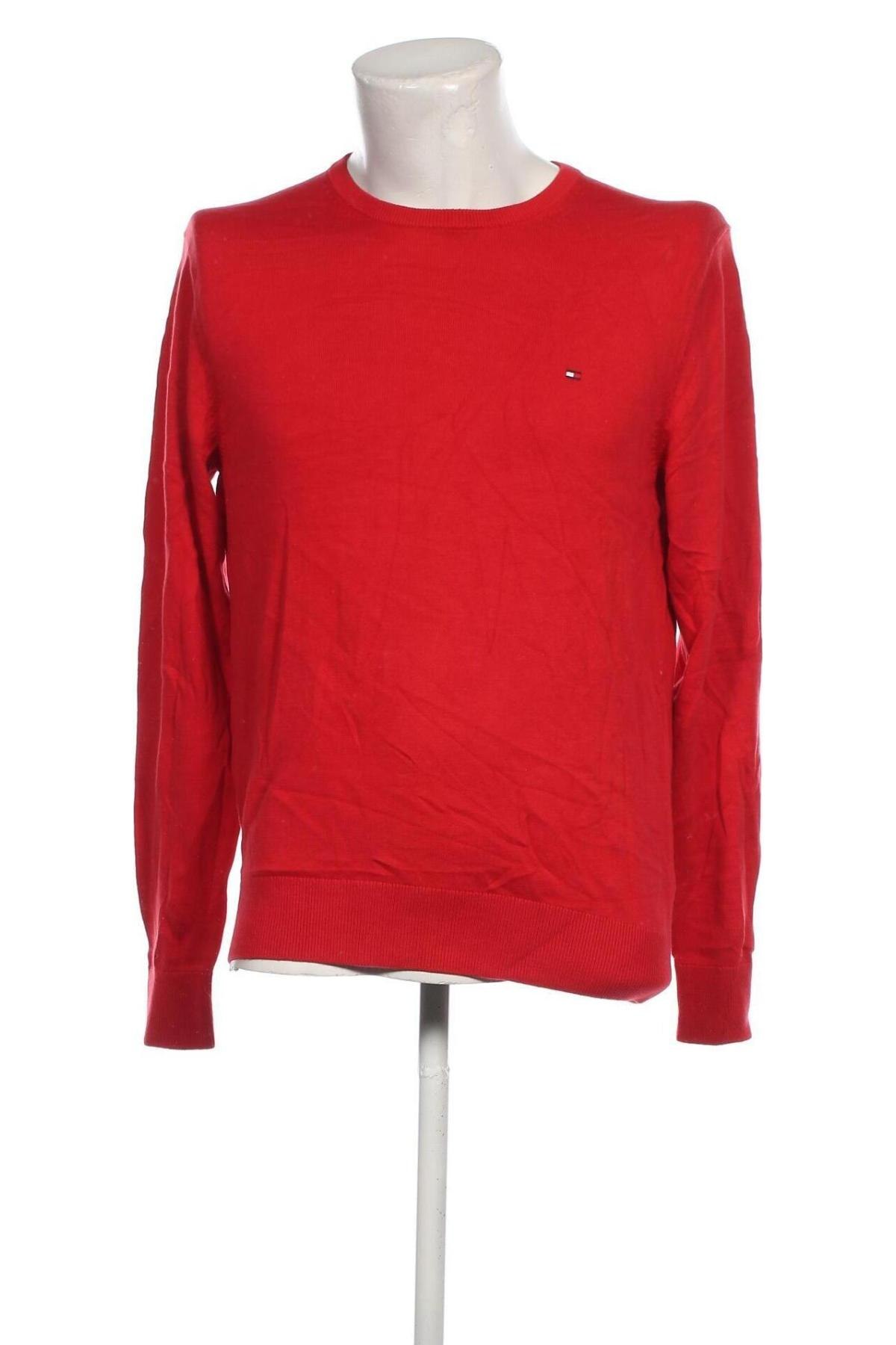 Мъжки пуловер Tommy Hilfiger, Размер M, Цвят Червен, Цена 52,80 лв.