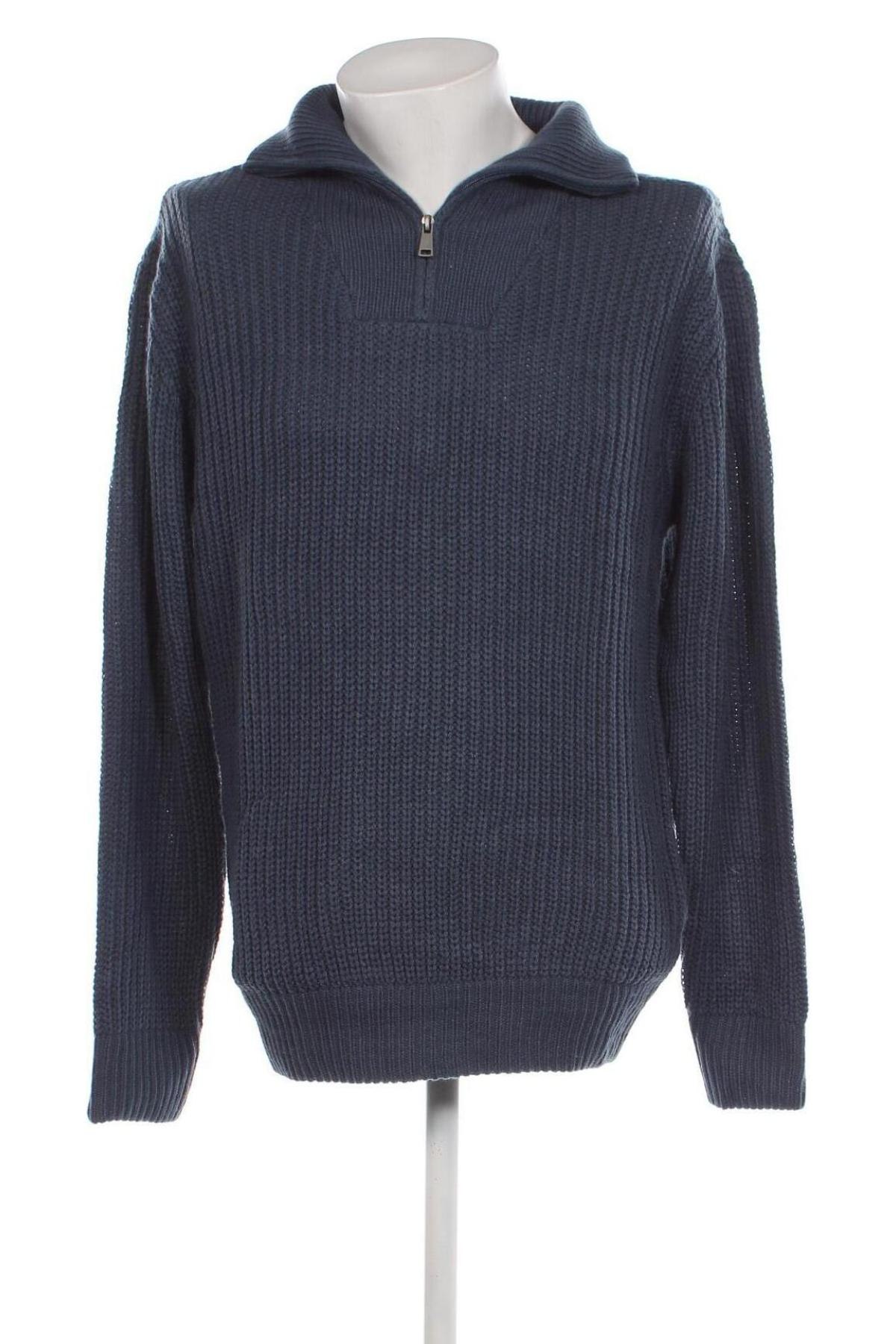 Мъжки пуловер Top Tex, Размер L, Цвят Син, Цена 23,46 лв.