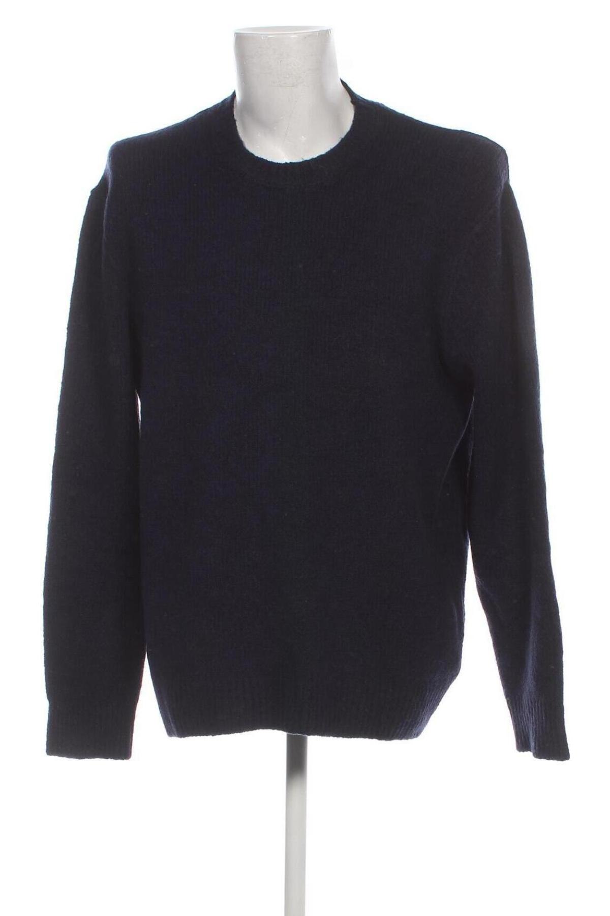 Мъжки пуловер United Colors Of Benetton, Размер XXL, Цвят Син, Цена 77,00 лв.