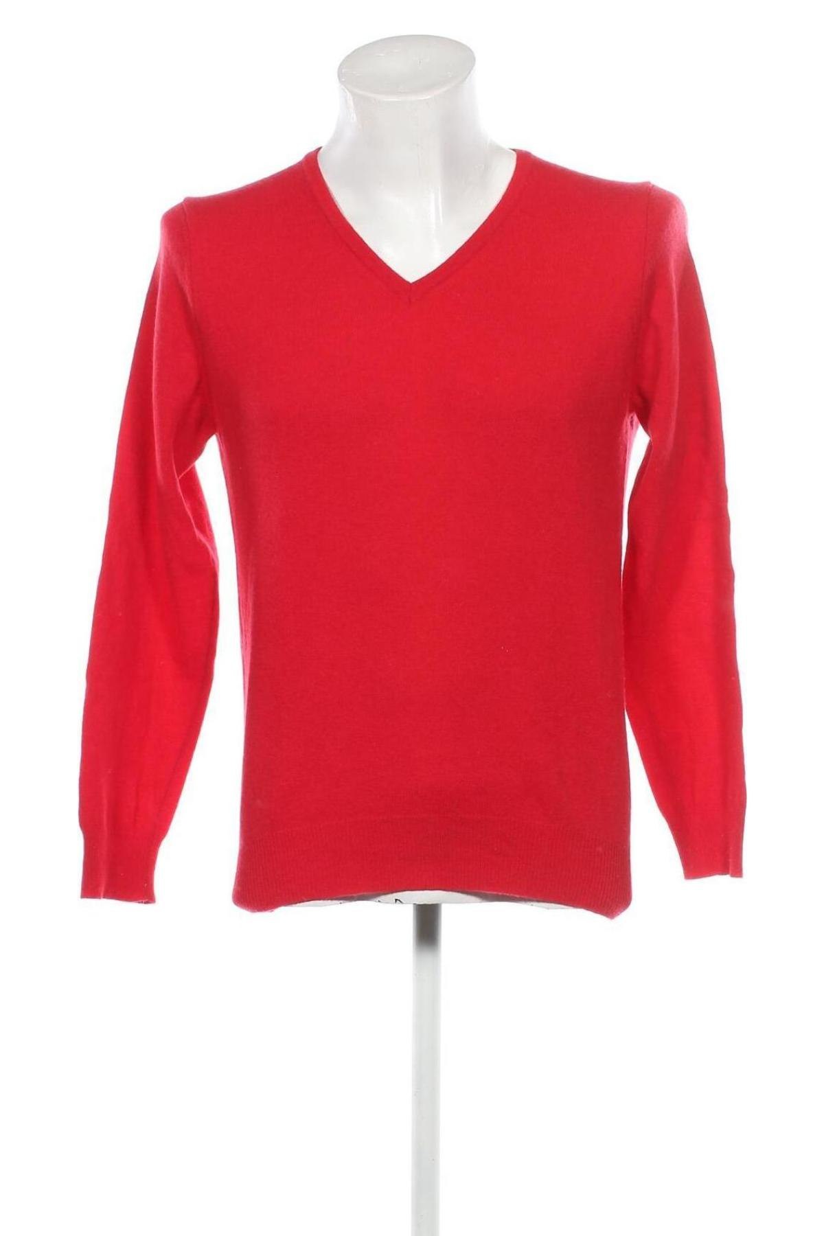 Ανδρικό πουλόβερ United Colors Of Benetton, Μέγεθος L, Χρώμα Κόκκινο, Τιμή 21,03 €