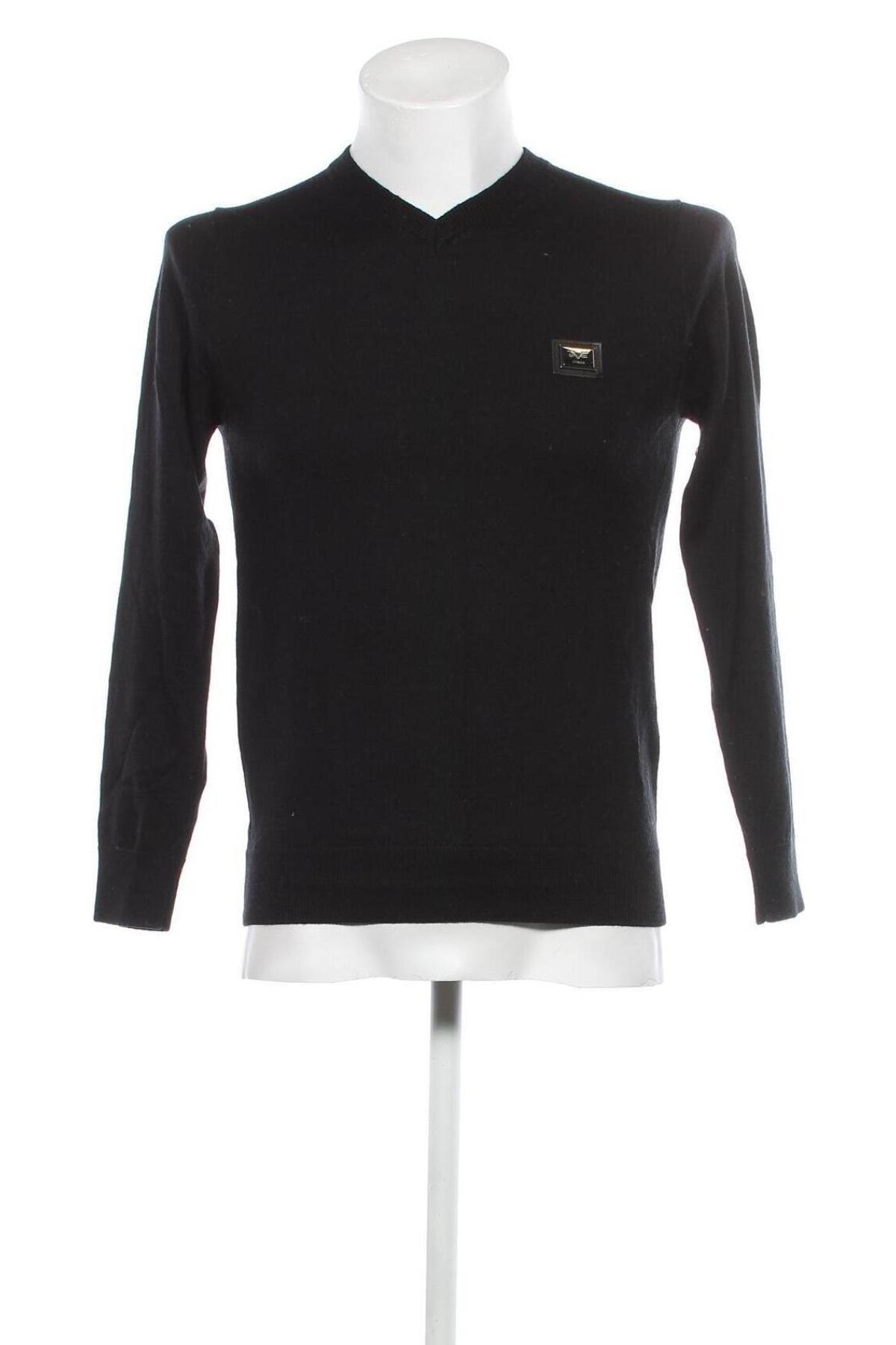 Мъжки пуловер V Milano, Размер M, Цвят Черен, Цена 22,54 лв.