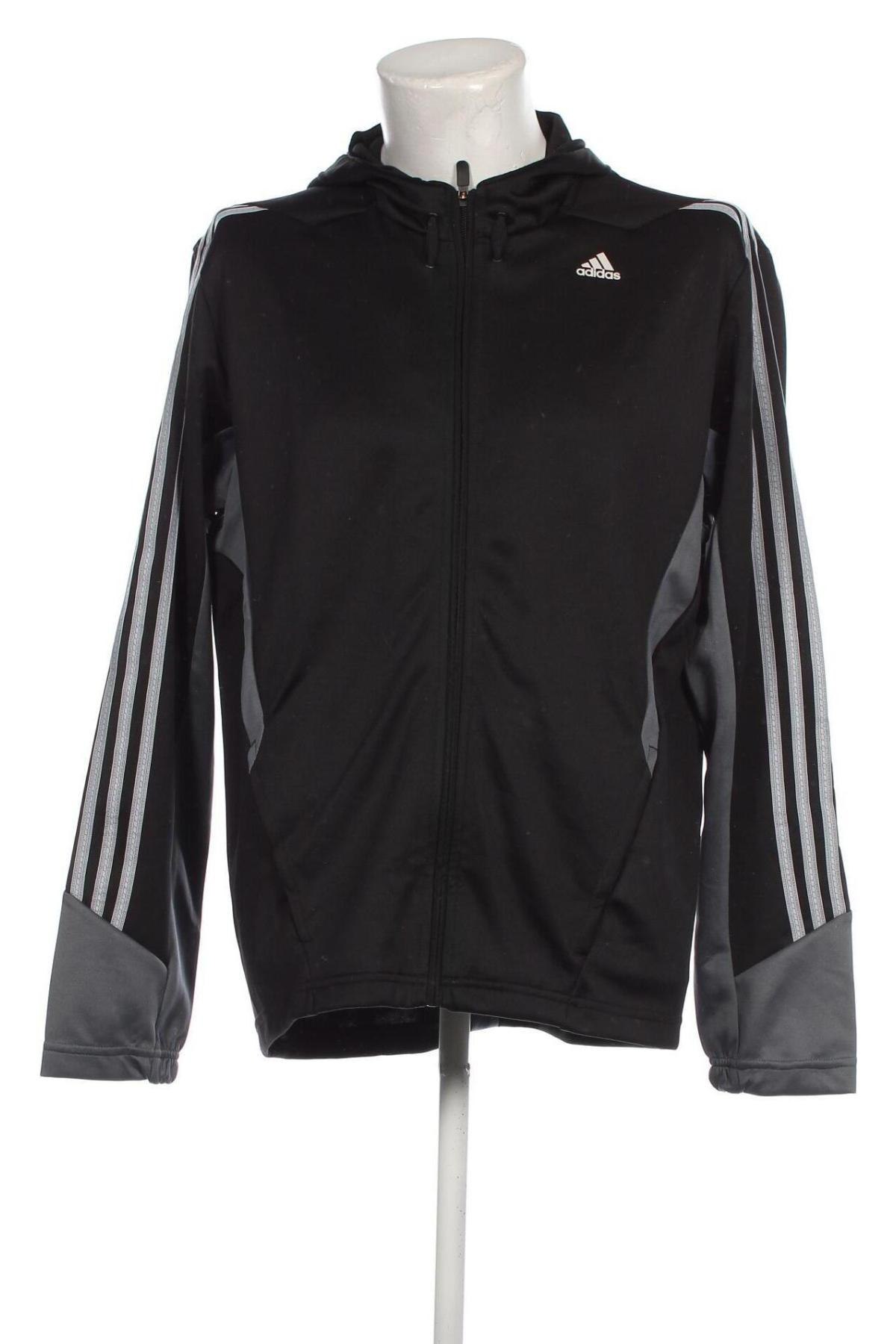 Ανδρικό φούτερ Adidas, Μέγεθος L, Χρώμα Μαύρο, Τιμή 32,32 €