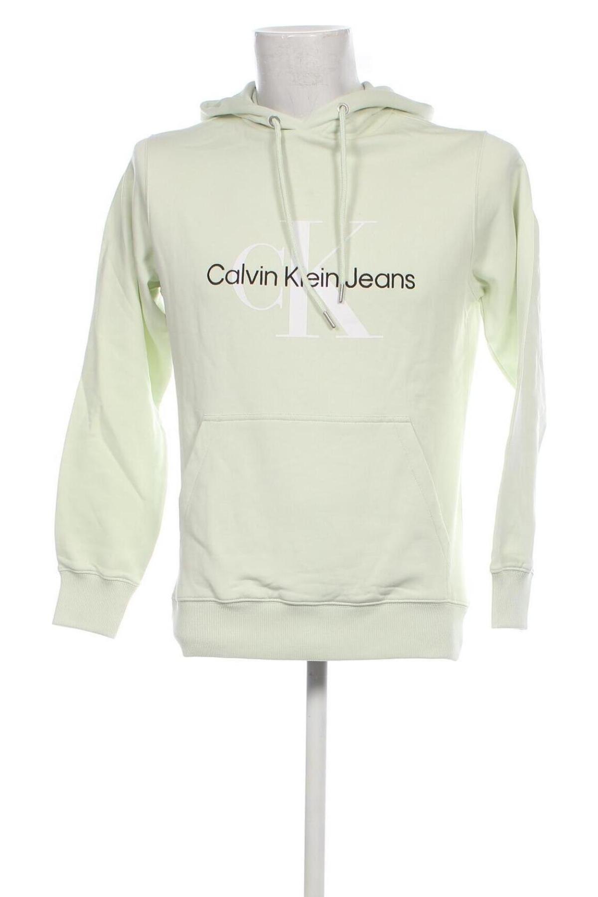 Мъжки суичър Calvin Klein Jeans, Размер S, Цвят Зелен, Цена 102,20 лв.