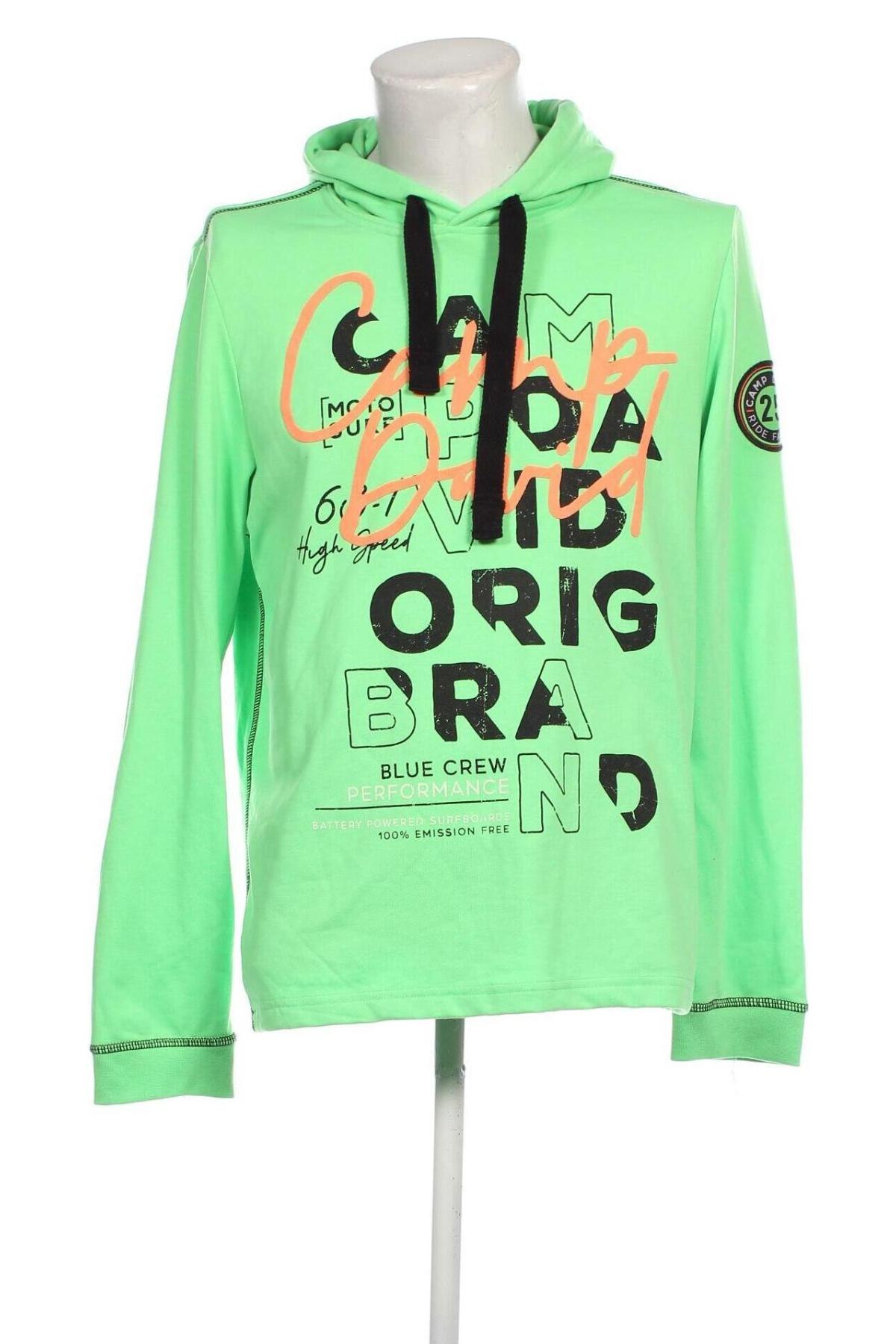 Męska bluza Camp David, Rozmiar L, Kolor Zielony, Cena 175,92 zł