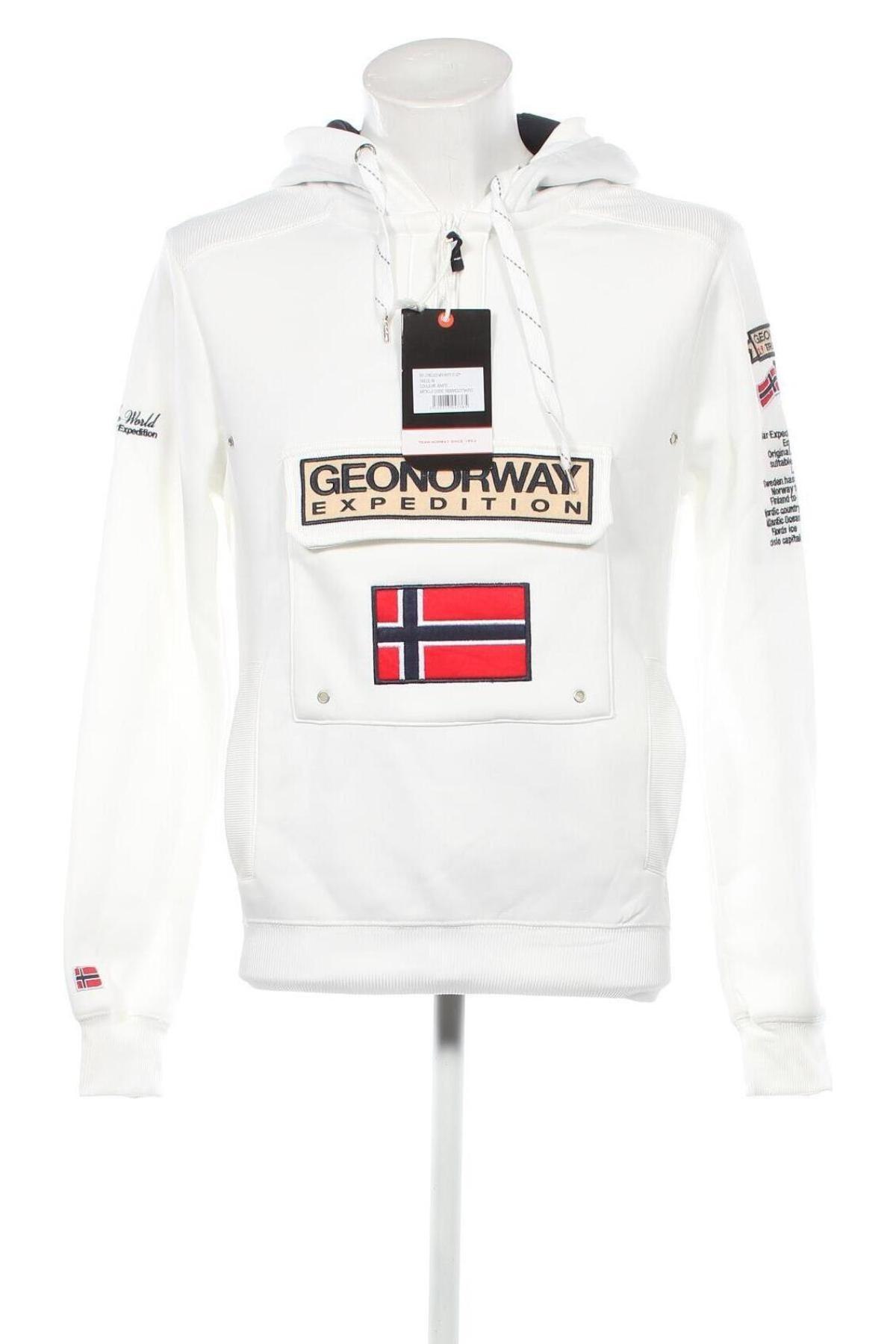 Herren Sweatshirt Geographical Norway, Größe M, Farbe Weiß, Preis 70,54 €