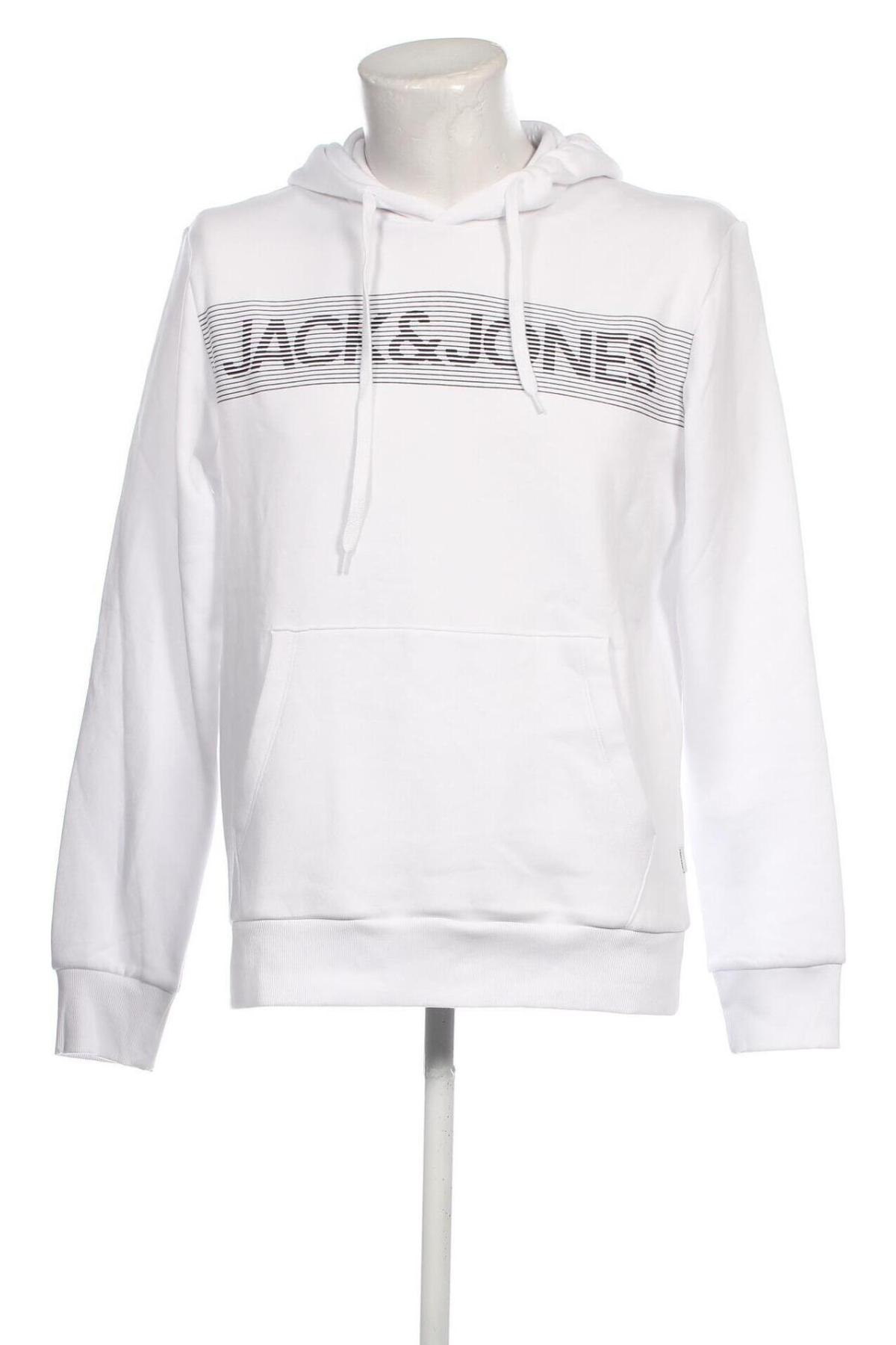 Herren Sweatshirt Jack & Jones, Größe L, Farbe Weiß, Preis € 12,14