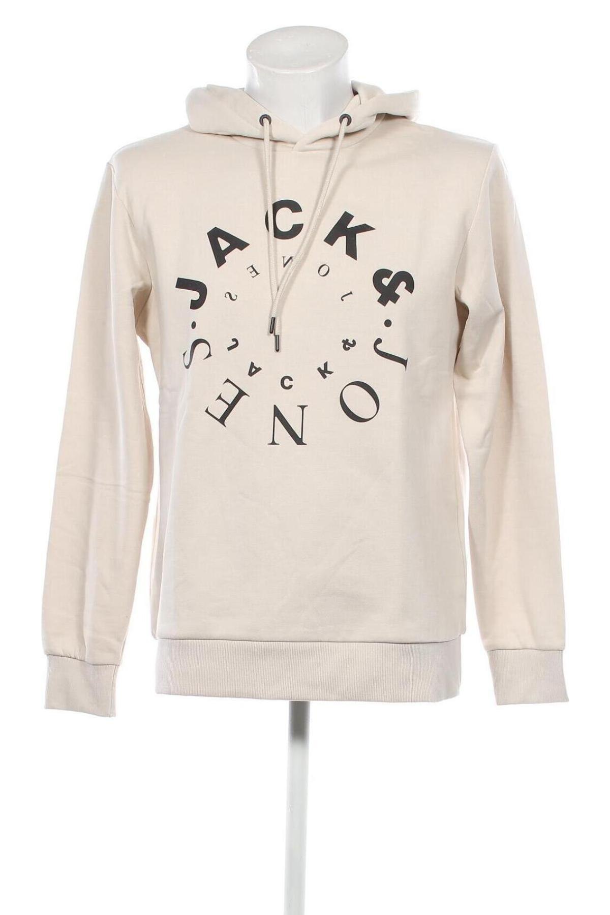 Herren Sweatshirt Jack & Jones, Größe L, Farbe Beige, Preis € 31,96