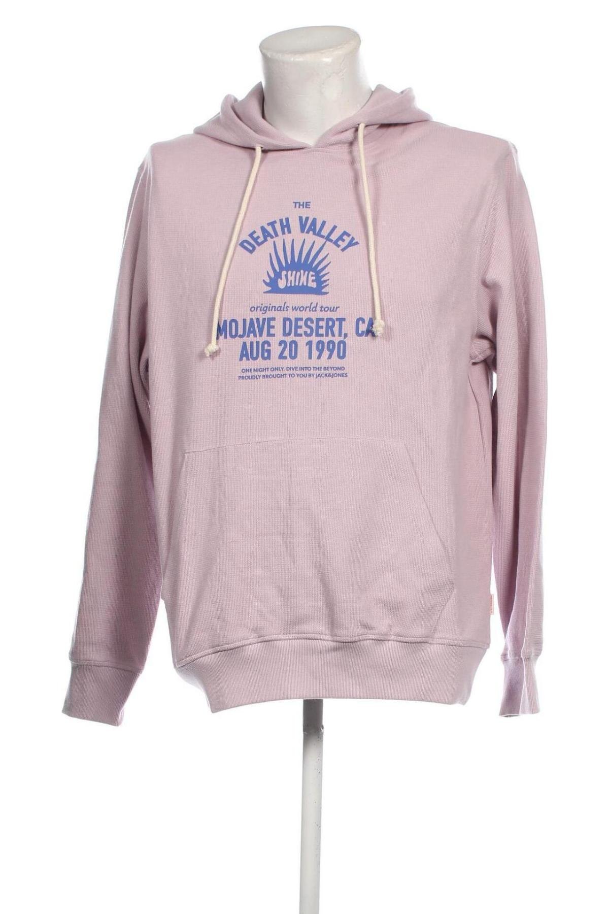 Herren Sweatshirt Originals By Jack & Jones, Größe L, Farbe Lila, Preis 9,59 €