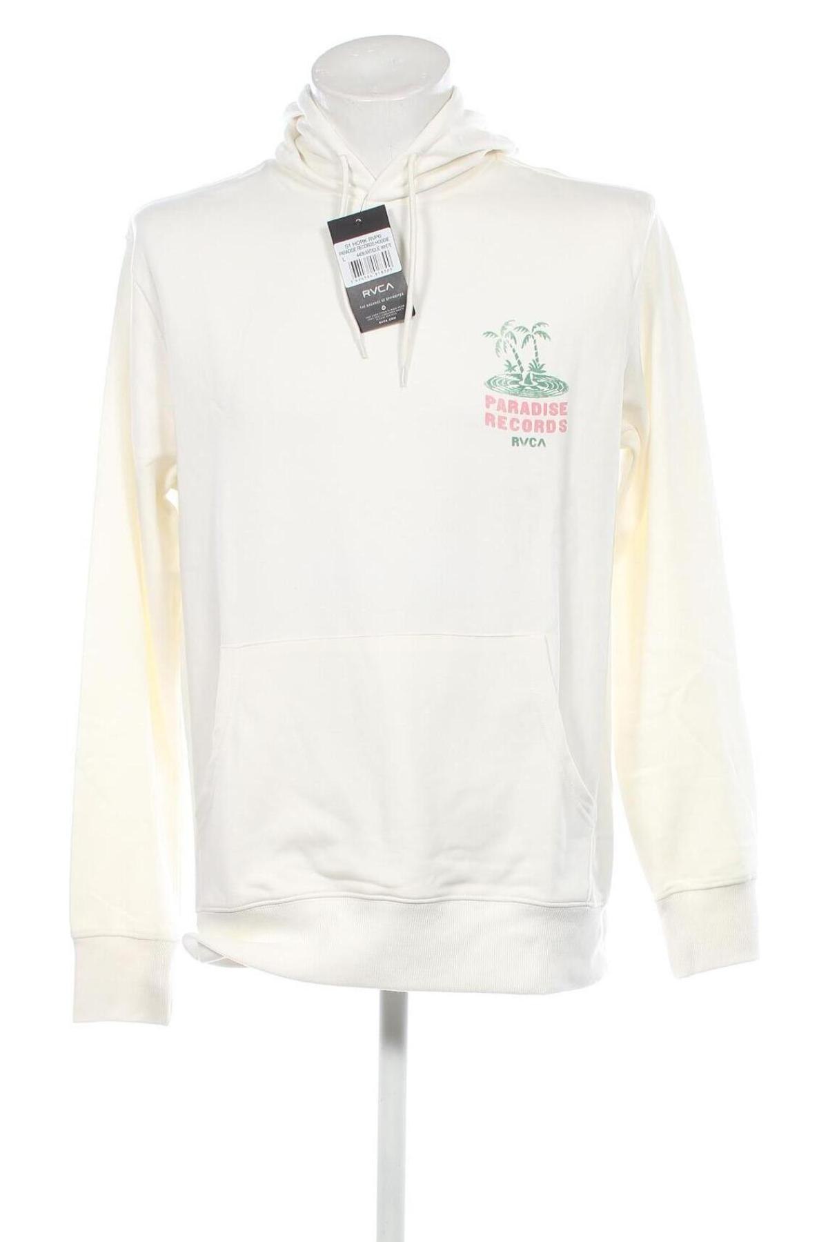 Herren Sweatshirt RVCA, Größe L, Farbe Weiß, Preis 15,34 €