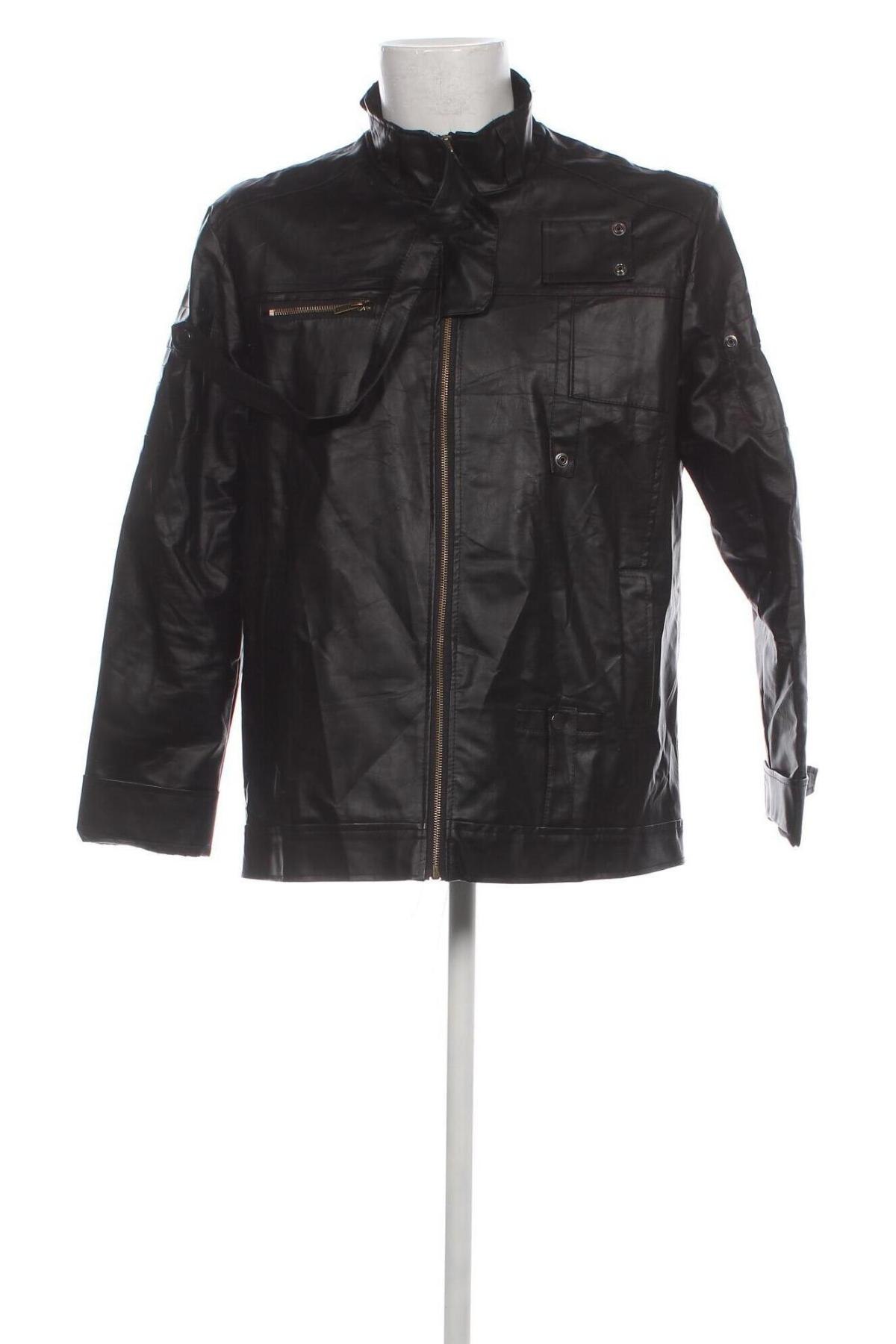 Pánska kožená bunda , Veľkosť XL, Farba Čierna, Cena  11,11 €