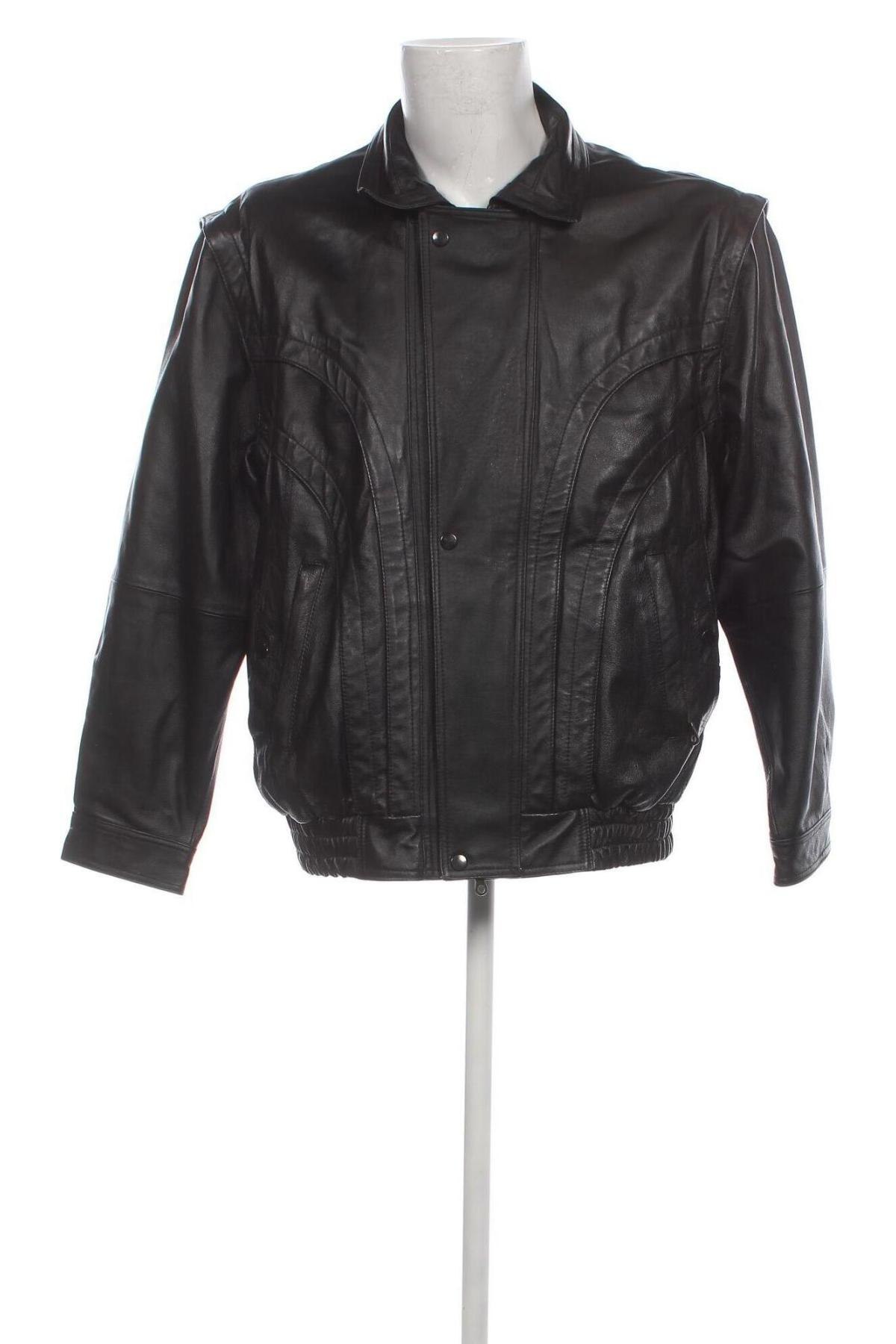 Herren Lederjacke, Größe L, Farbe Schwarz, Preis € 37,23