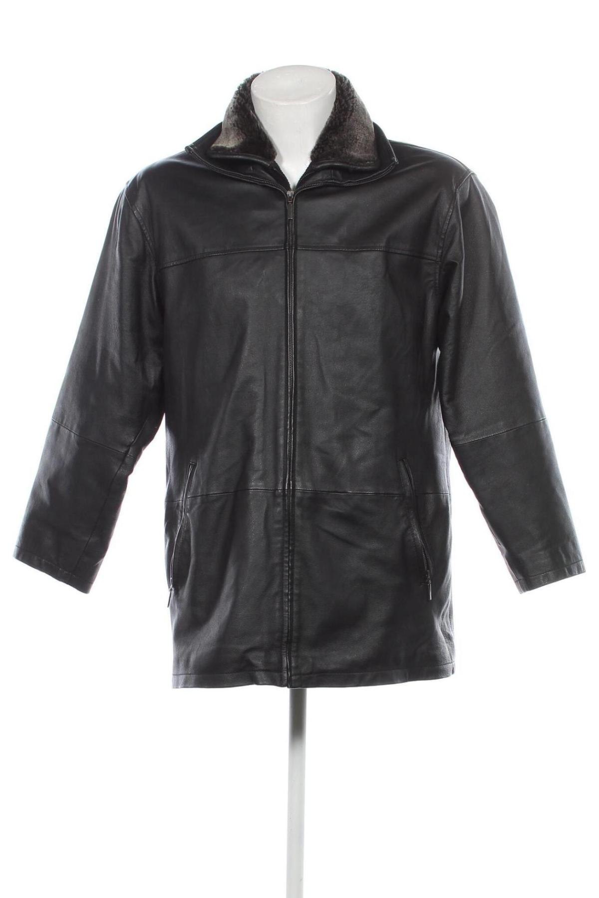 Pánska kožená bunda , Veľkosť M, Farba Čierna, Cena  48,54 €