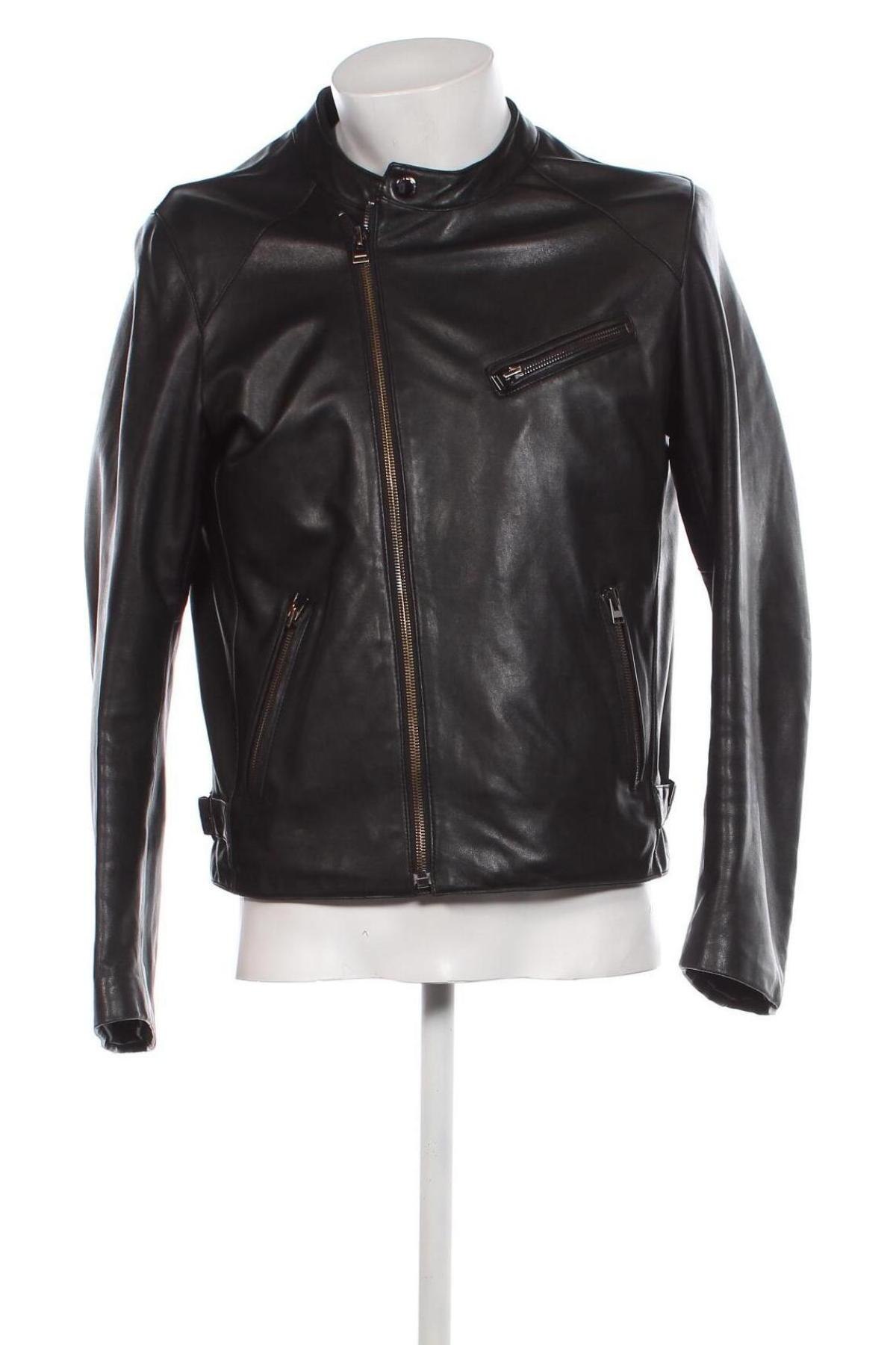 Ανδρικό δερμάτινο μπουφάν Giorgio, Μέγεθος XL, Χρώμα Μαύρο, Τιμή 103,84 €