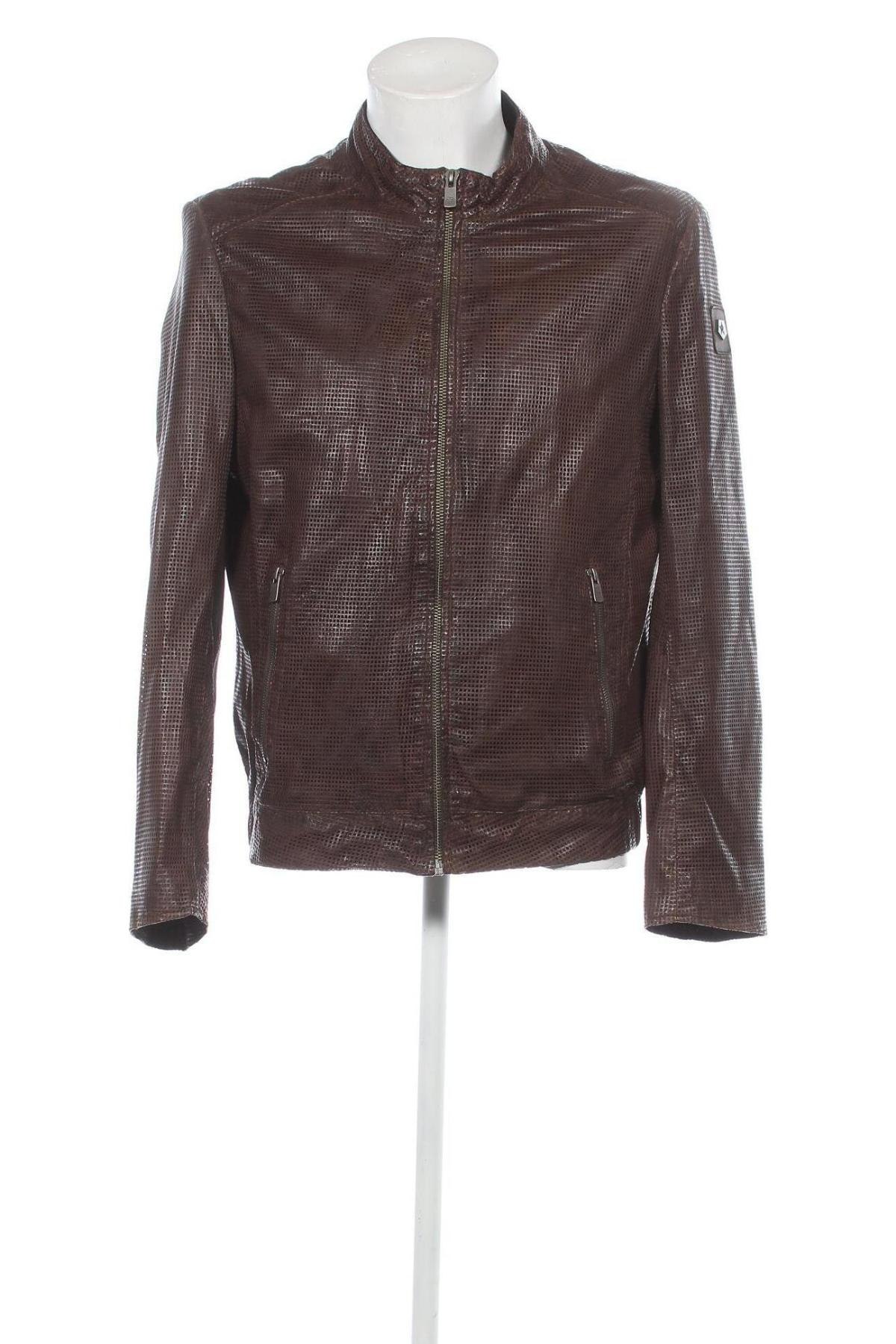 Pánska kožená bunda  Milestone, Veľkosť M, Farba Hnedá, Cena  115,33 €