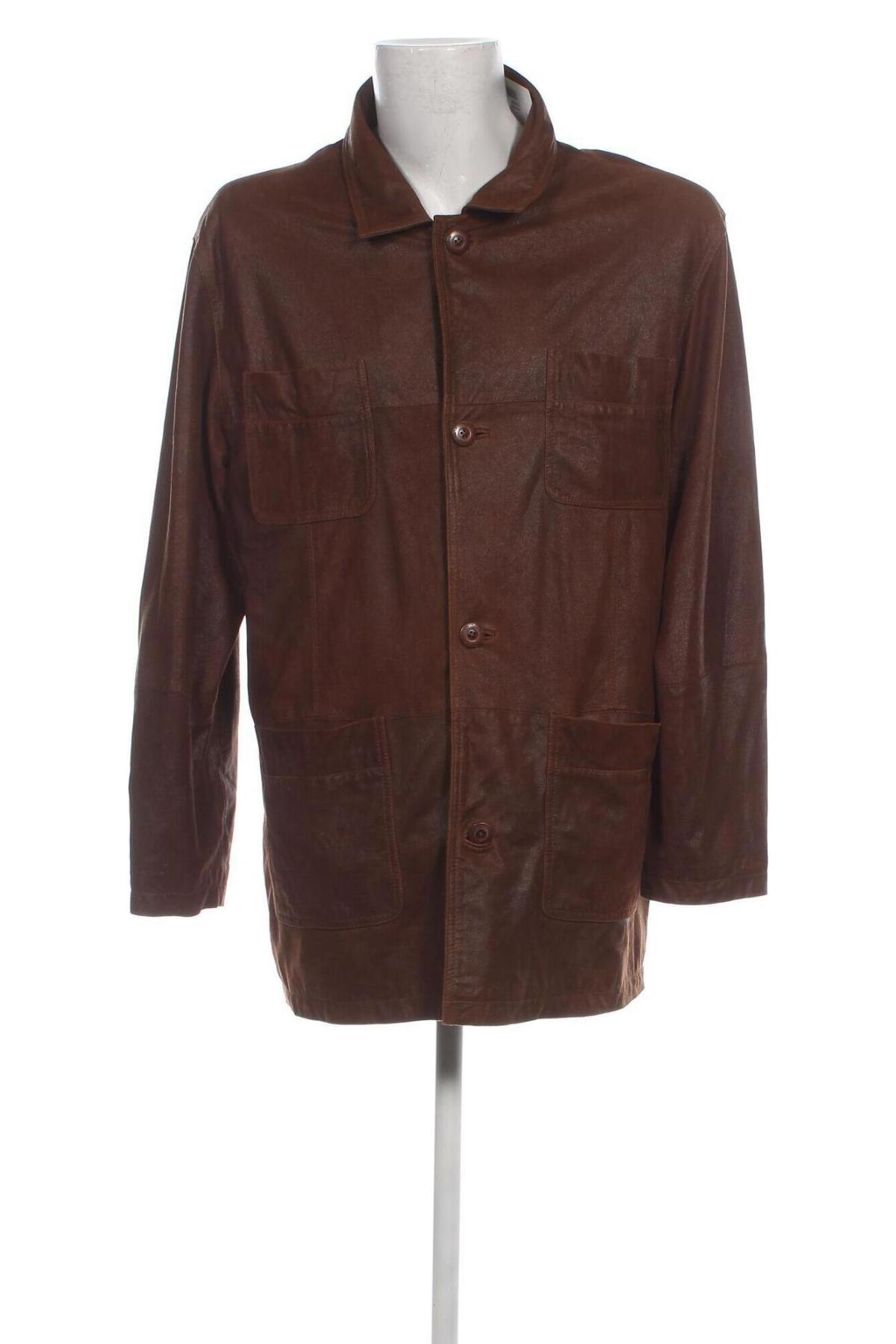 Pánská kožená bunda  Paul R. Smith, Velikost XL, Barva Hnědá, Cena  853,00 Kč