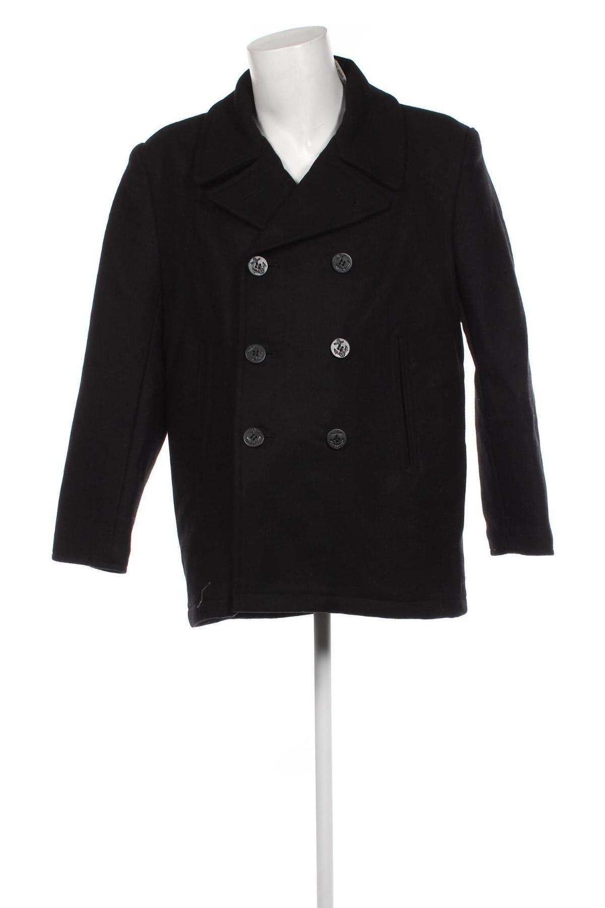 Мъжко палто, Размер M, Цвят Черен, Цена 55,04 лв.