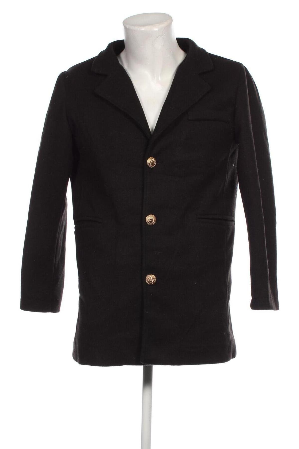 Мъжко палто, Размер L, Цвят Черен, Цена 54,57 лв.
