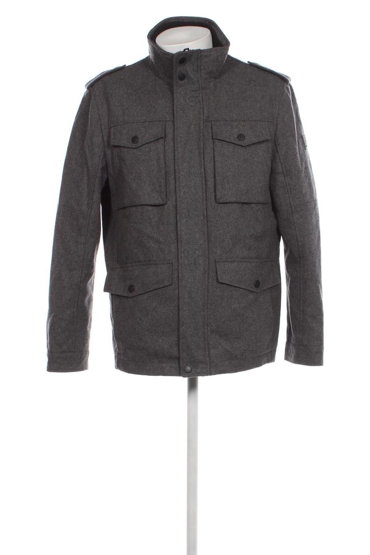 Мъжко палто Angelo Litrico, Размер L, Цвят Сив, Цена 20,33 лв.