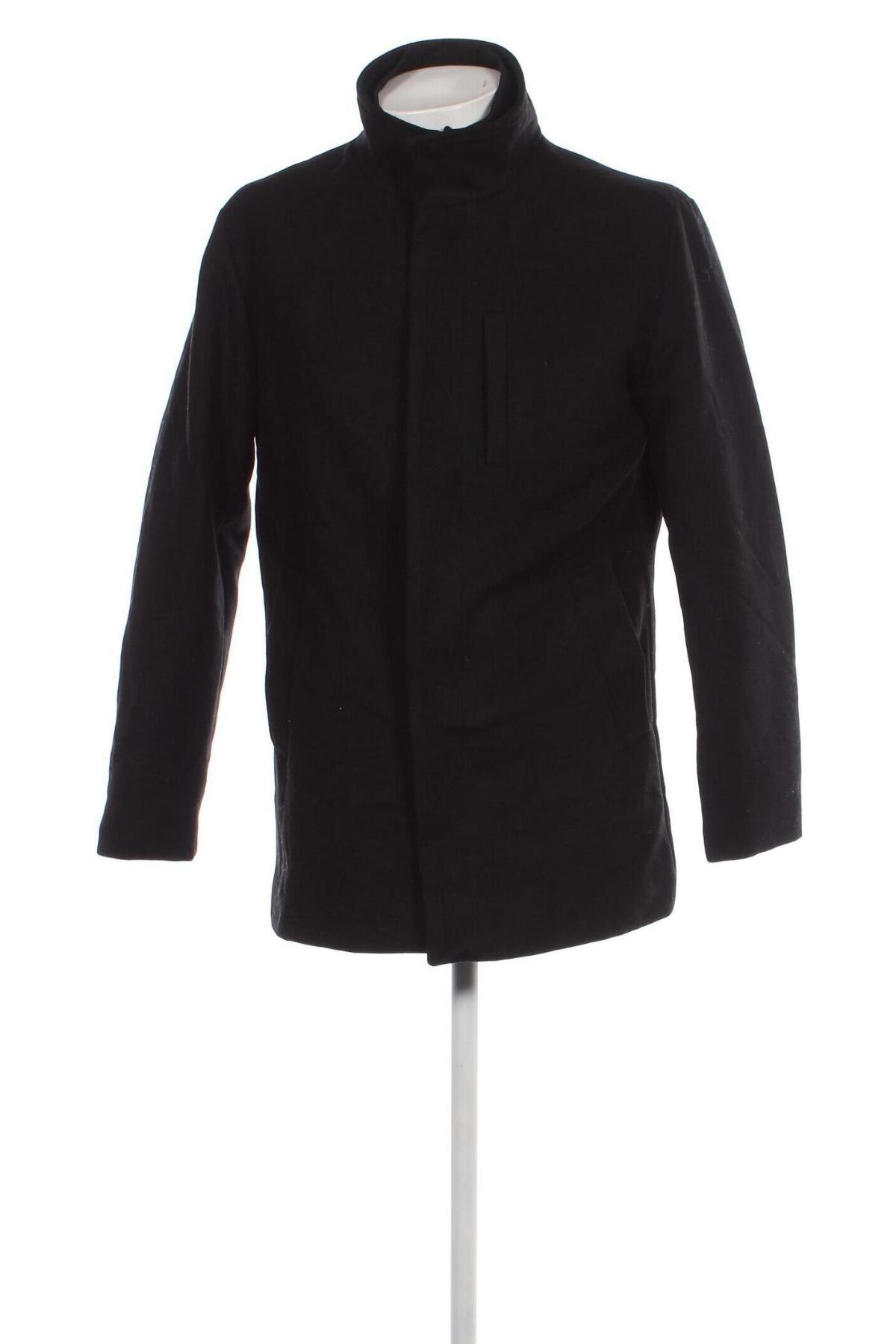 Ανδρικά παλτό Jack & Jones, Μέγεθος L, Χρώμα Μαύρο, Τιμή 14,20 €