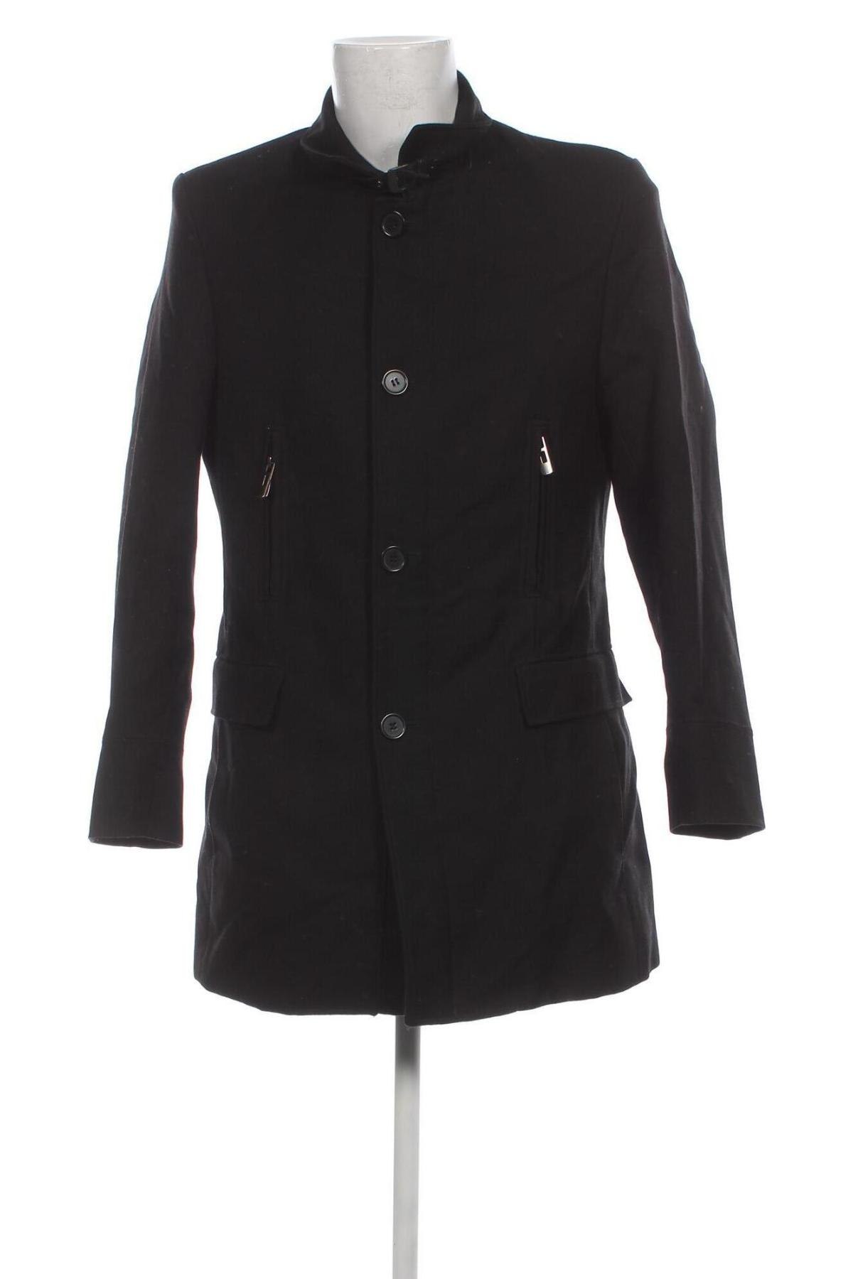 Мъжко палто WE, Размер L, Цвят Черен, Цена 20,33 лв.