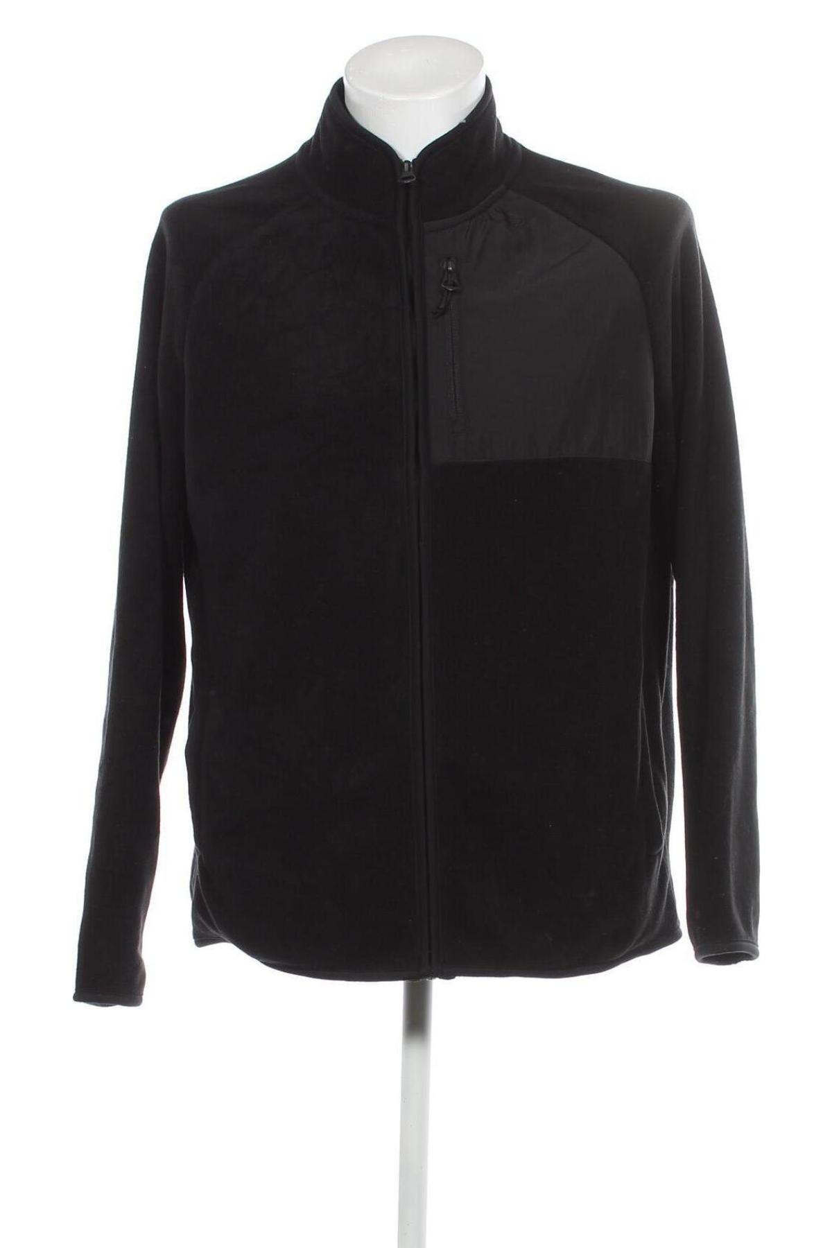 Ανδρική ζακέτα fleece C&A, Μέγεθος XL, Χρώμα Μαύρο, Τιμή 13,27 €