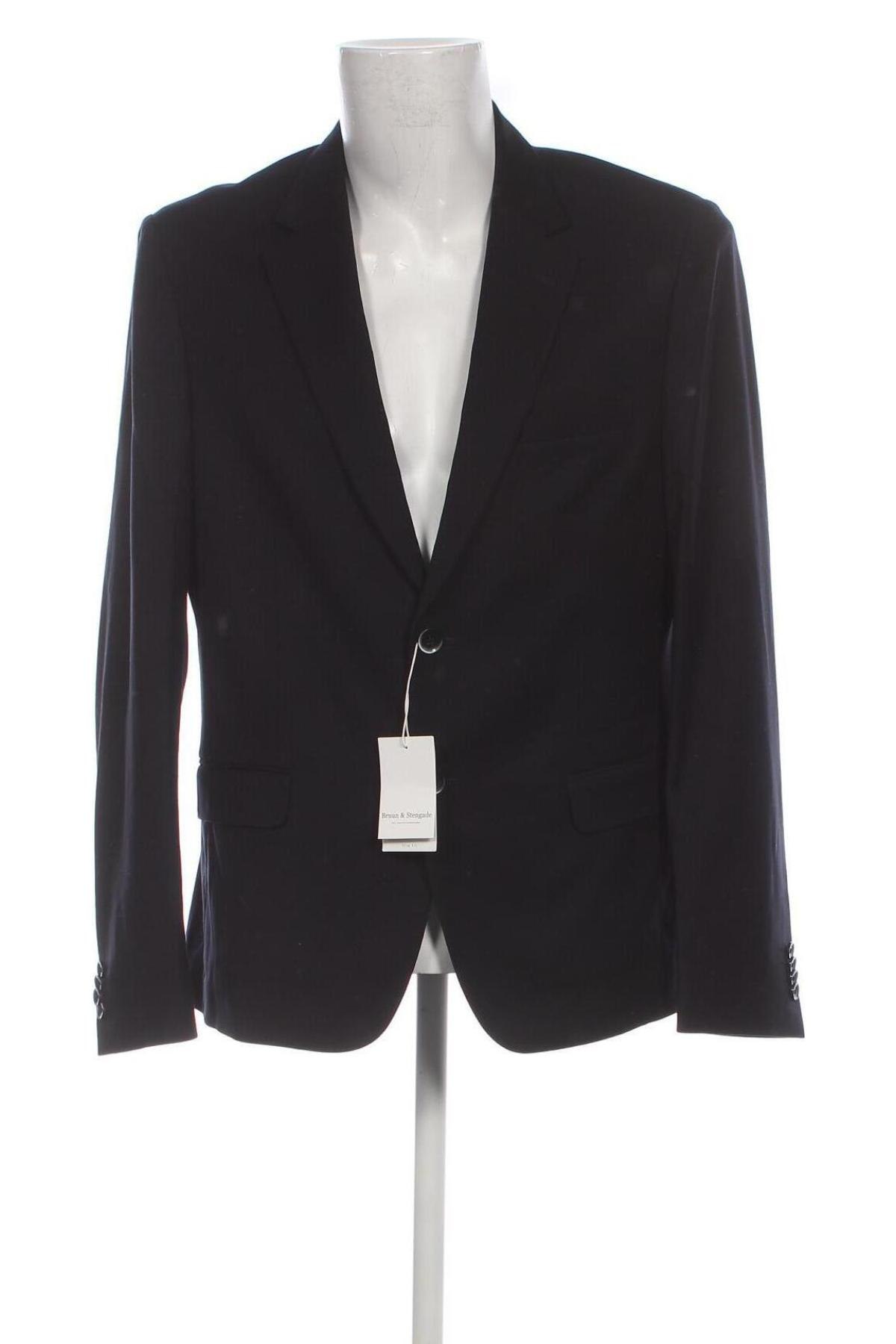 Ανδρικό σακάκι Bruun & Stengade, Μέγεθος XL, Χρώμα Μαύρο, Τιμή 132,47 €