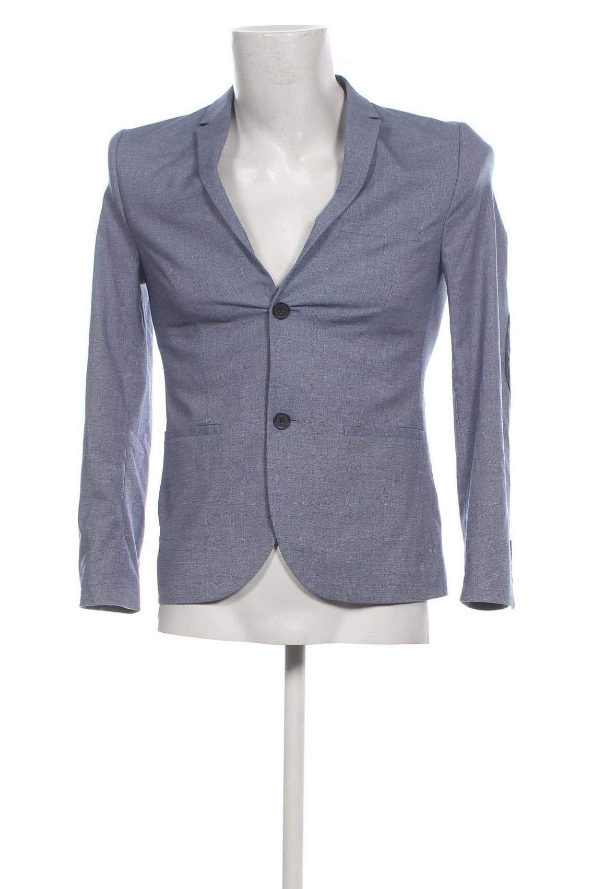 Ανδρικό σακάκι H&M, Μέγεθος S, Χρώμα Μπλέ, Τιμή 27,22 €