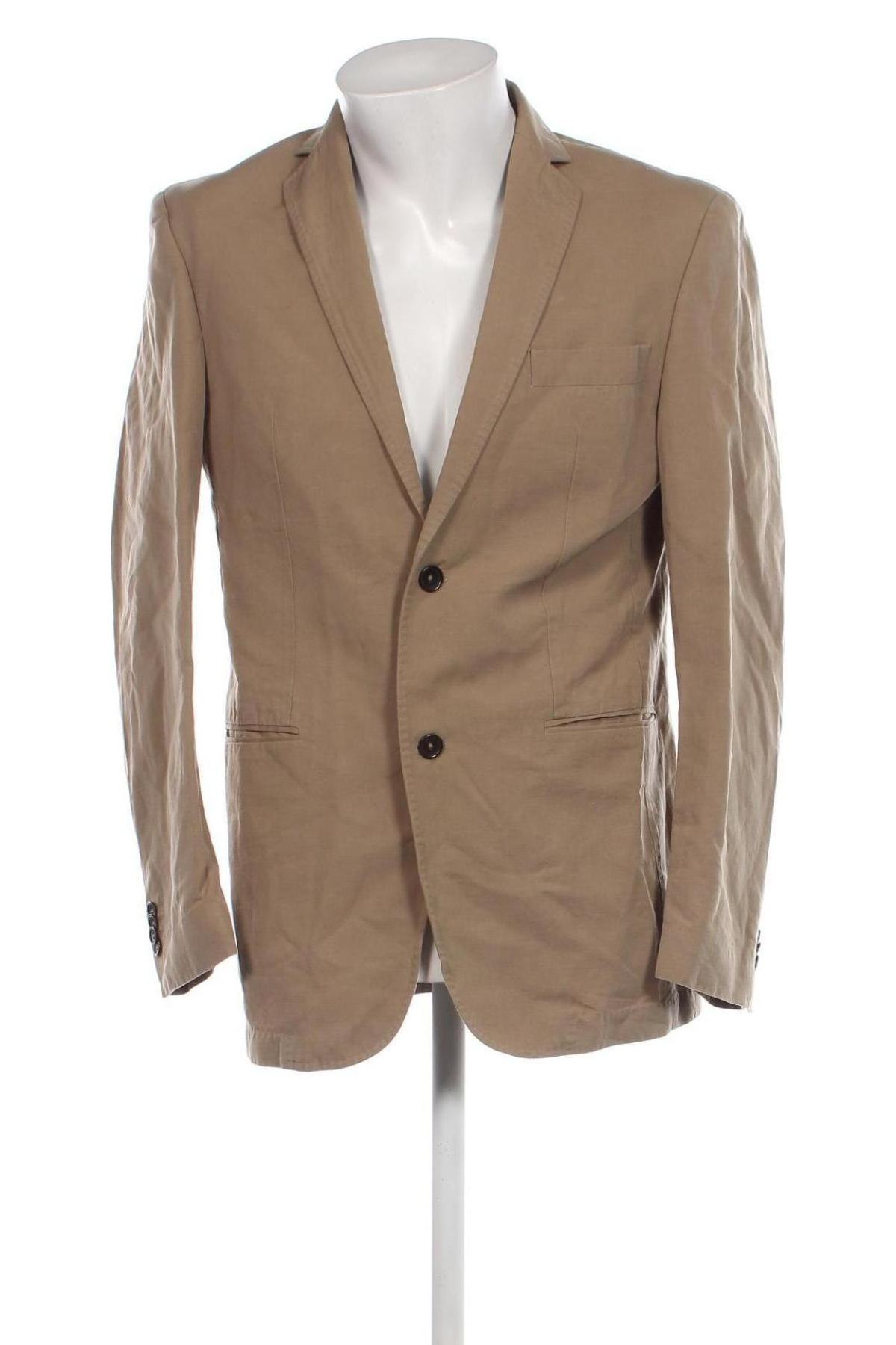 Herren Sakko Marc O'Polo, Größe M, Farbe Beige, Preis 26,80 €