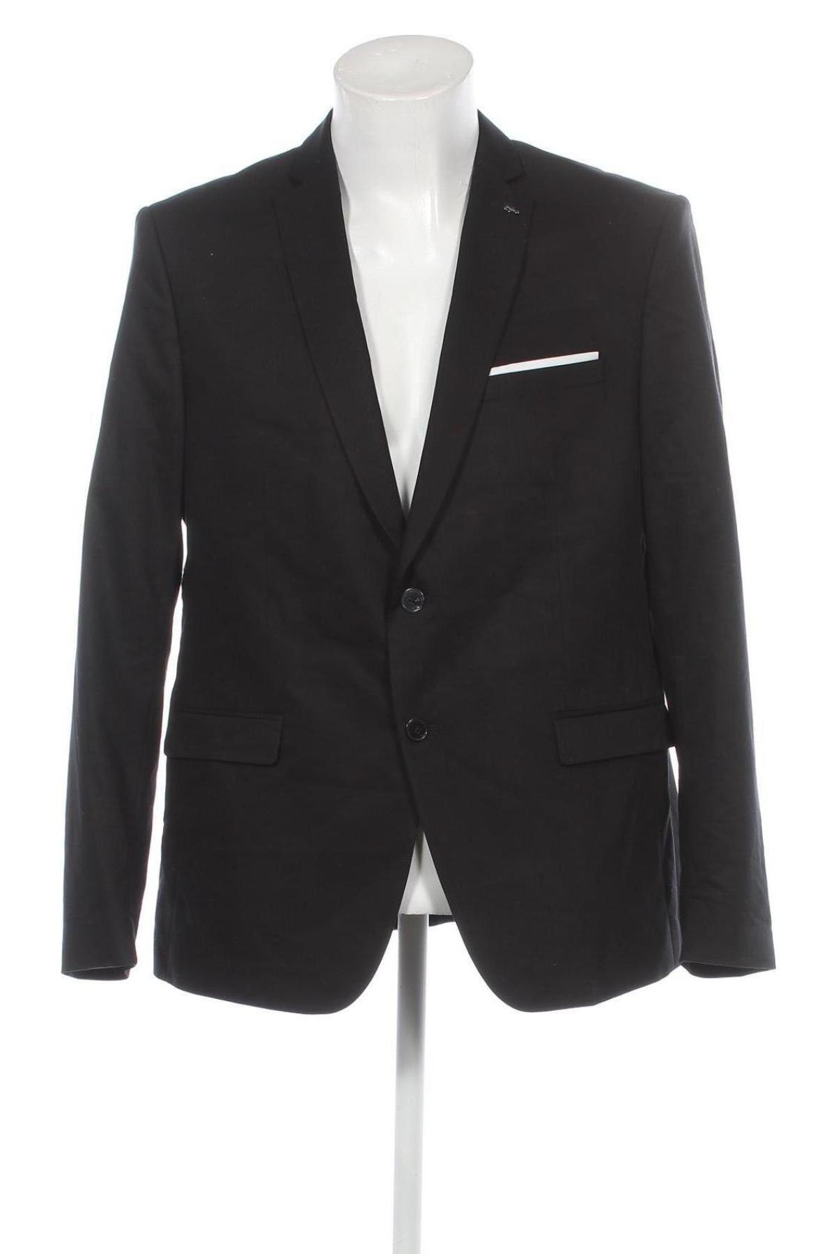 Ανδρικό σακάκι Zara Man, Μέγεθος XL, Χρώμα Μαύρο, Τιμή 6,80 €