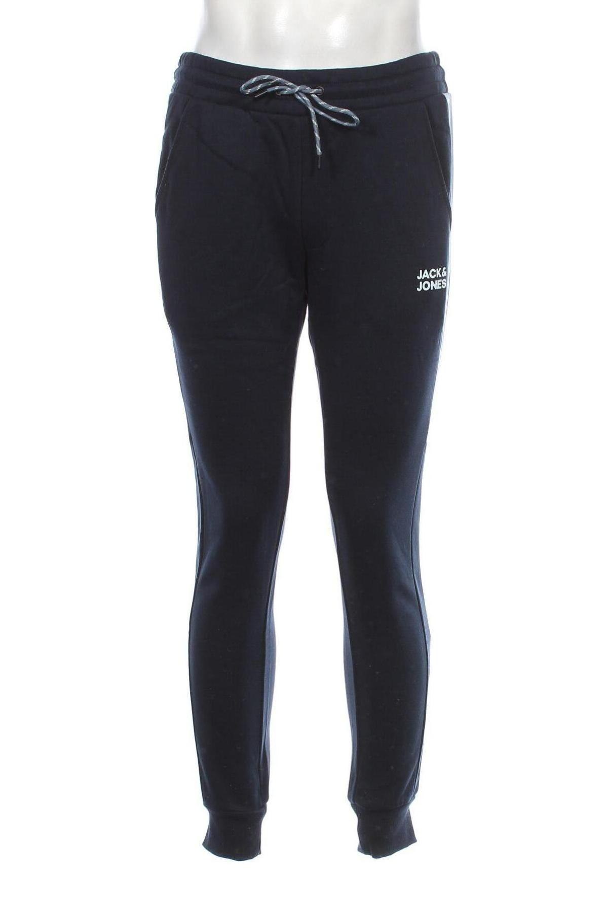 Ανδρικό αθλητικό παντελόνι Jack & Jones, Μέγεθος M, Χρώμα Μπλέ, Τιμή 19,68 €