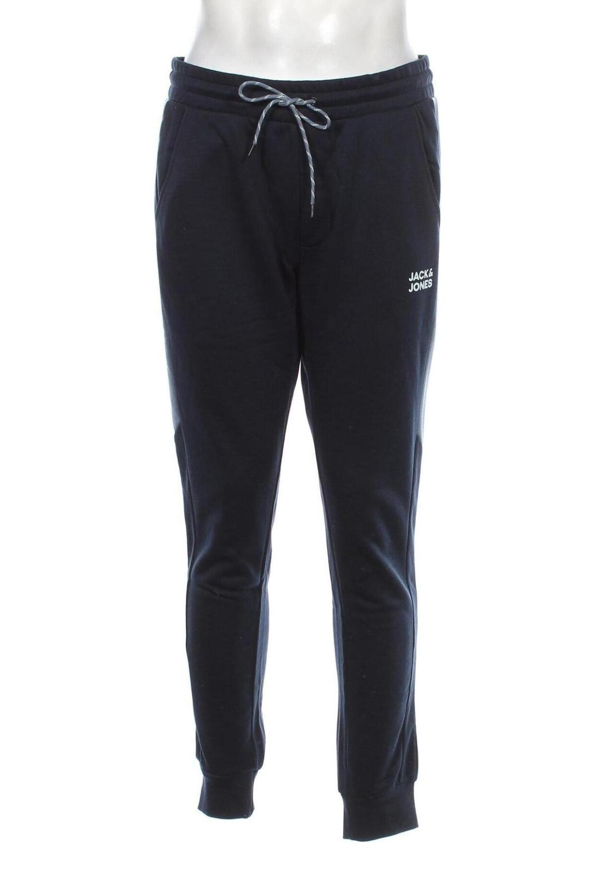 Pantaloni trening de bărbați Jack & Jones, Mărime L, Culoare Albastru, Preț 151,32 Lei