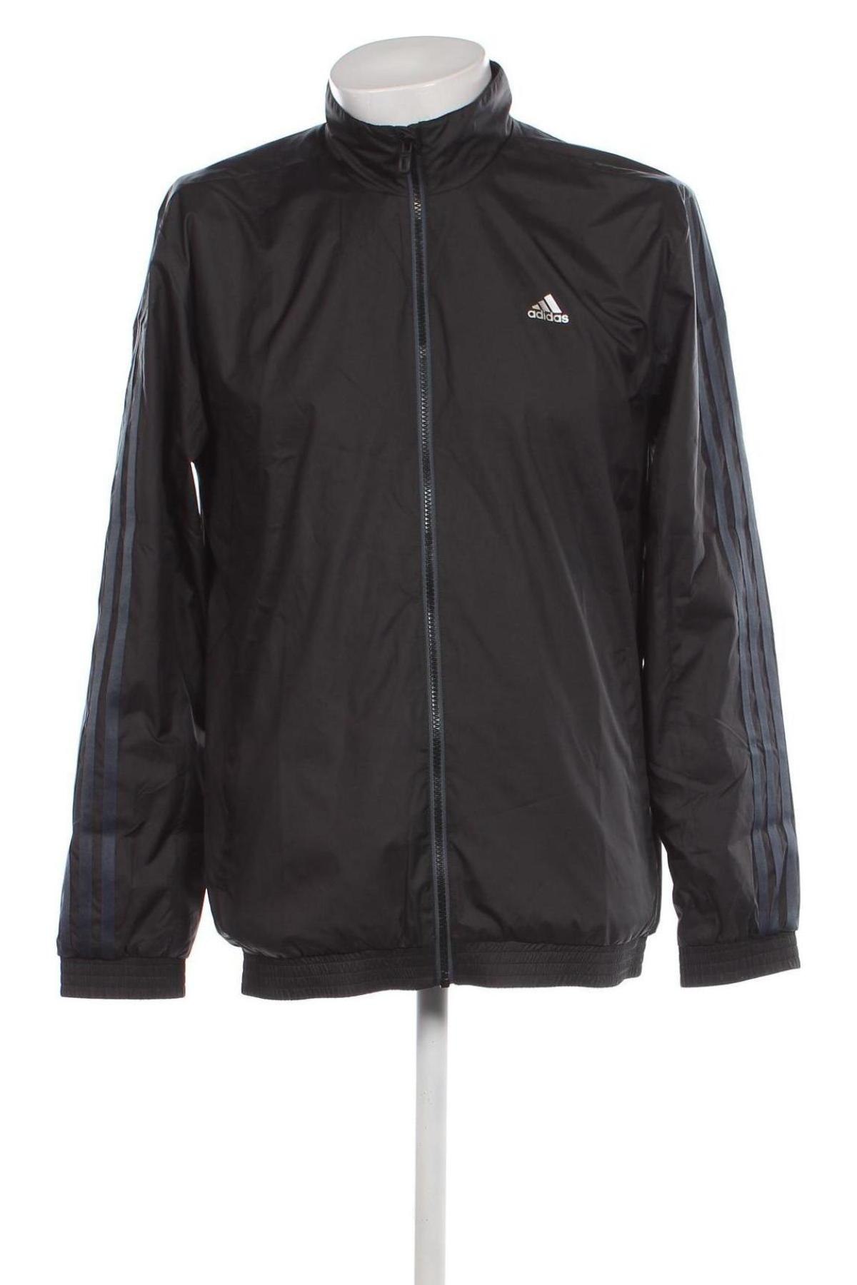 Ανδρική αθλητική ζακέτα Adidas, Μέγεθος M, Χρώμα Μαύρο, Τιμή 25,00 €