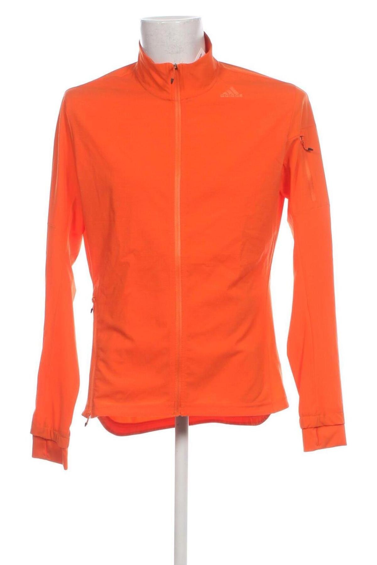 Ανδρική αθλητική ζακέτα Adidas, Μέγεθος M, Χρώμα Πορτοκαλί, Τιμή 29,69 €