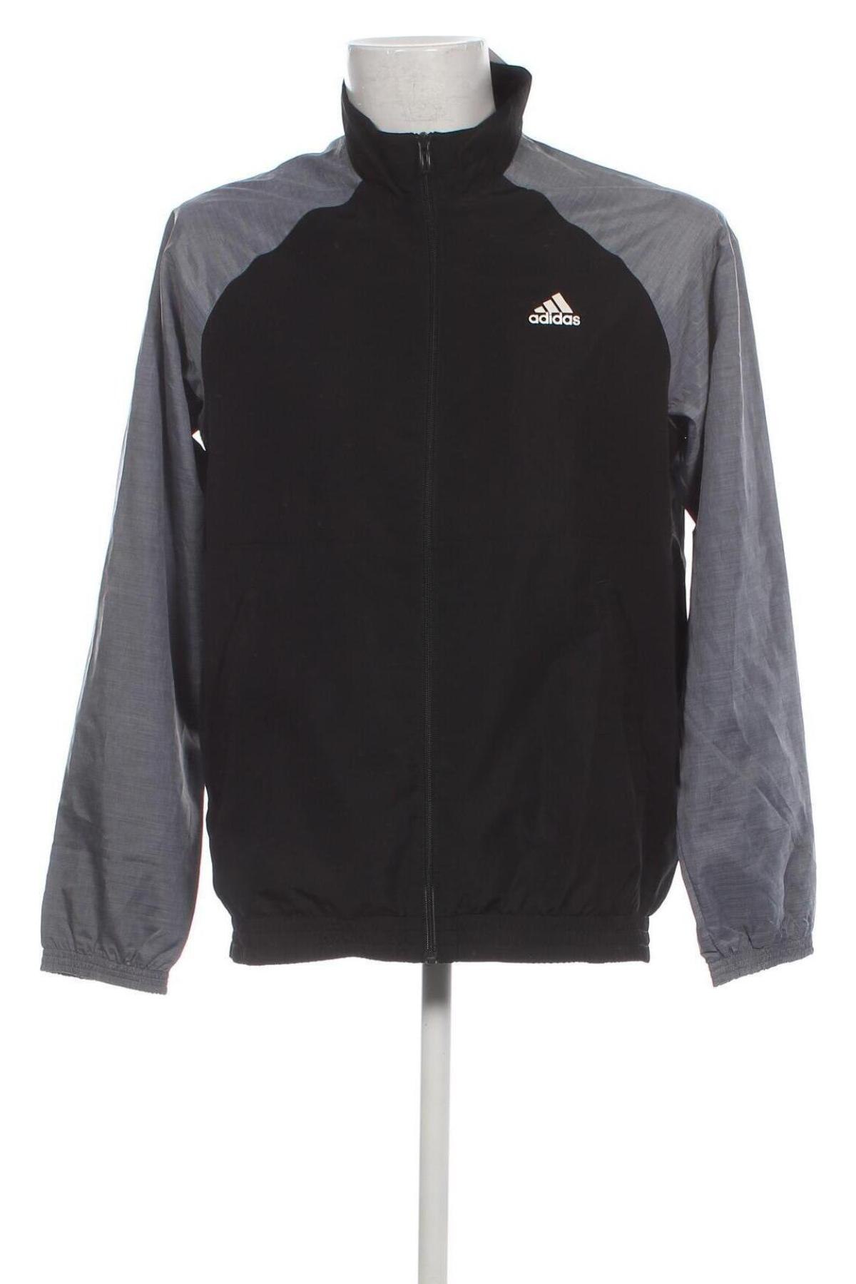 Мъжко спортно горнище Adidas, Размер L, Цвят Черен, Цена 48,00 лв.