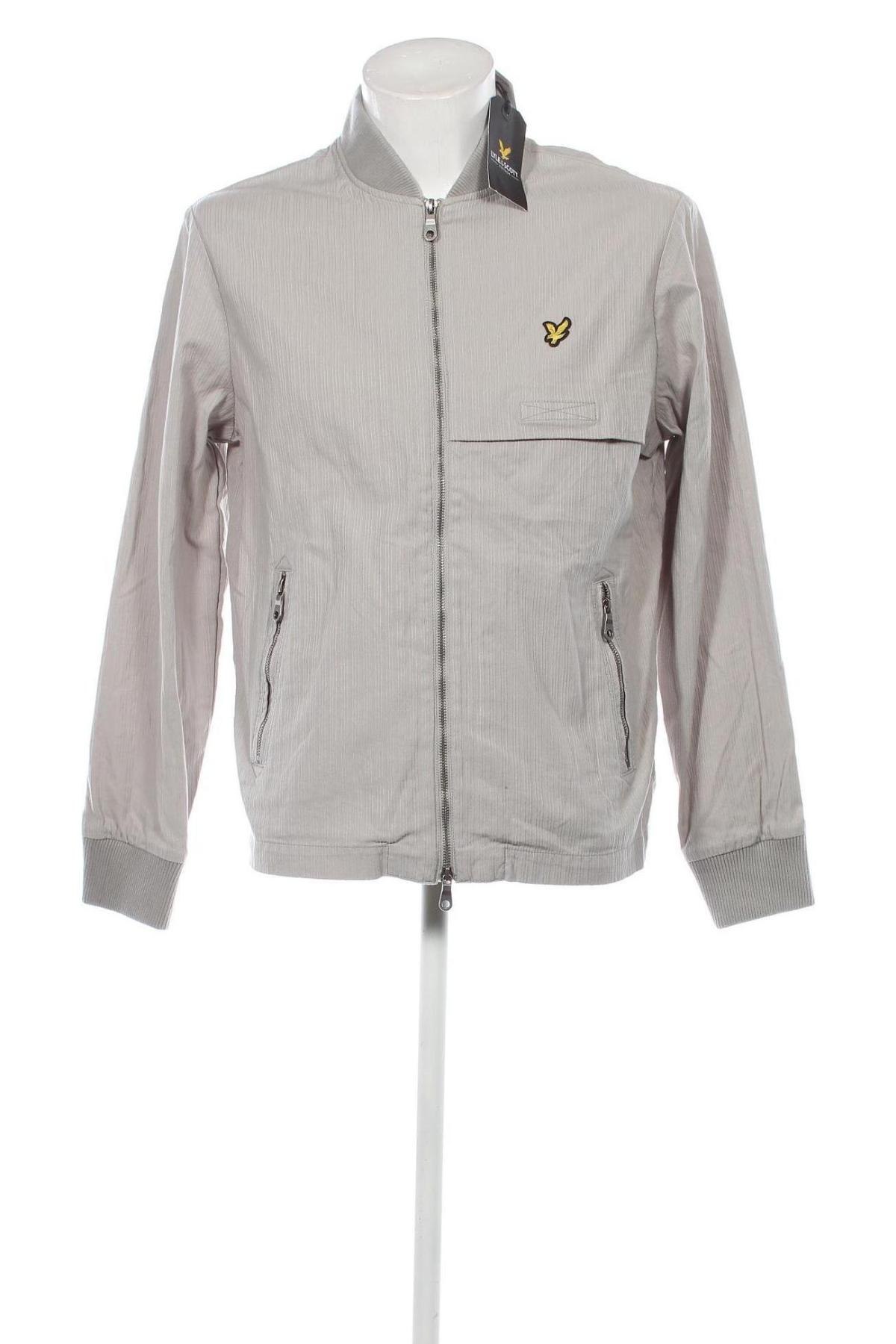 Мъжко яке Lyle & Scott, Размер M, Цвят Сив, Цена 56,68 лв.