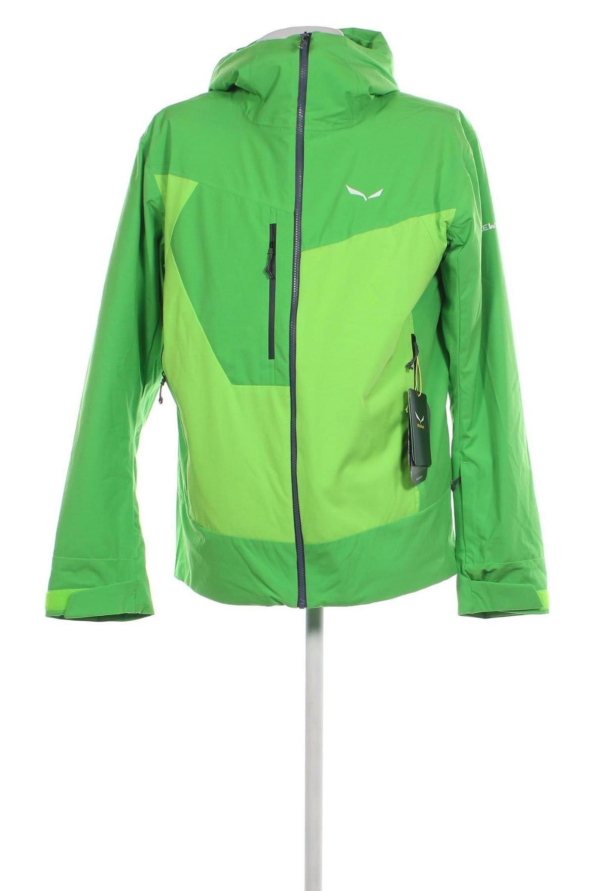 Férfi kabát téli sportokhoz Salewa, Méret L, Szín Zöld, Ár 82 040 Ft