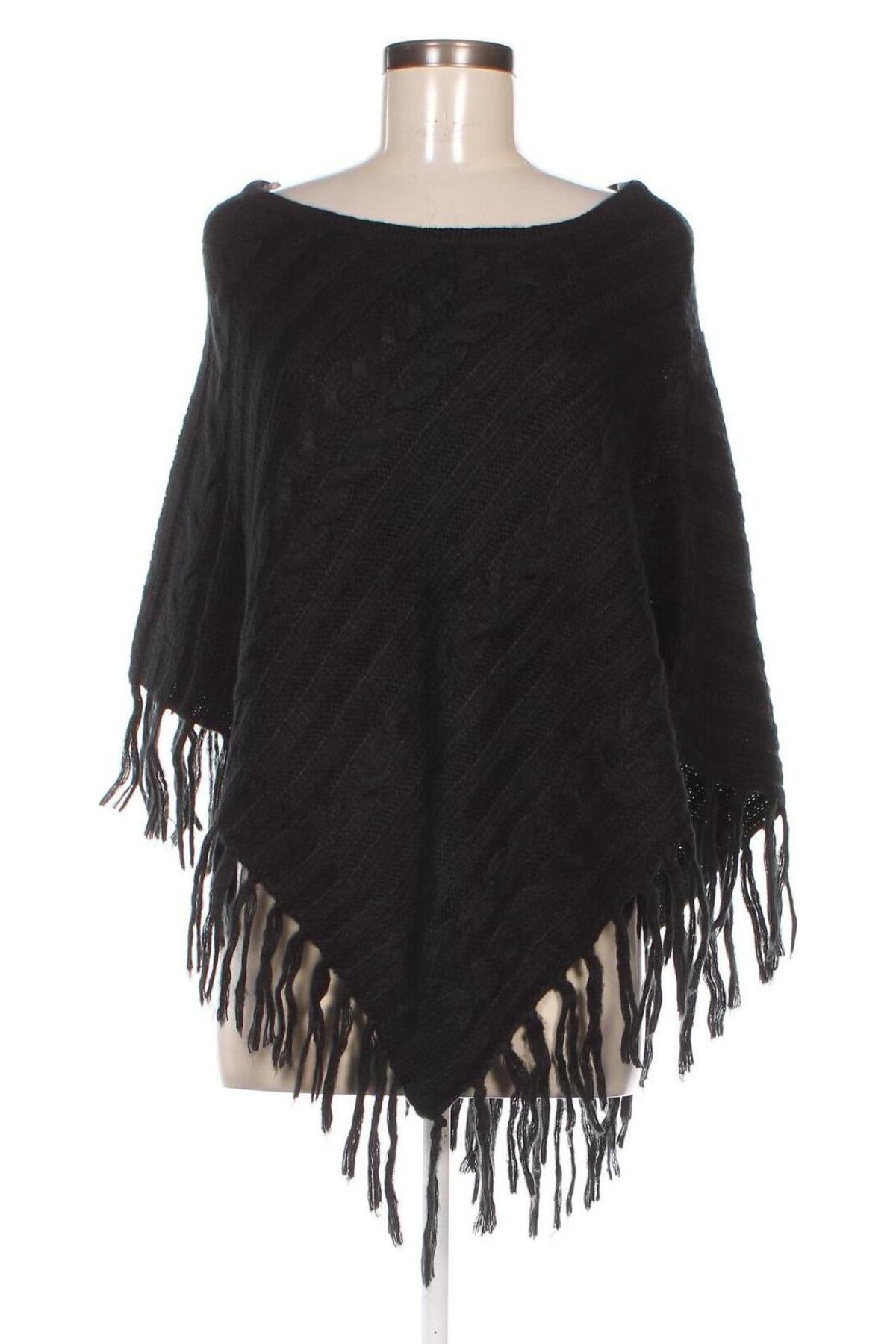 Poncho Terranova, Mărime M, Culoare Negru, Preț 27,38 Lei