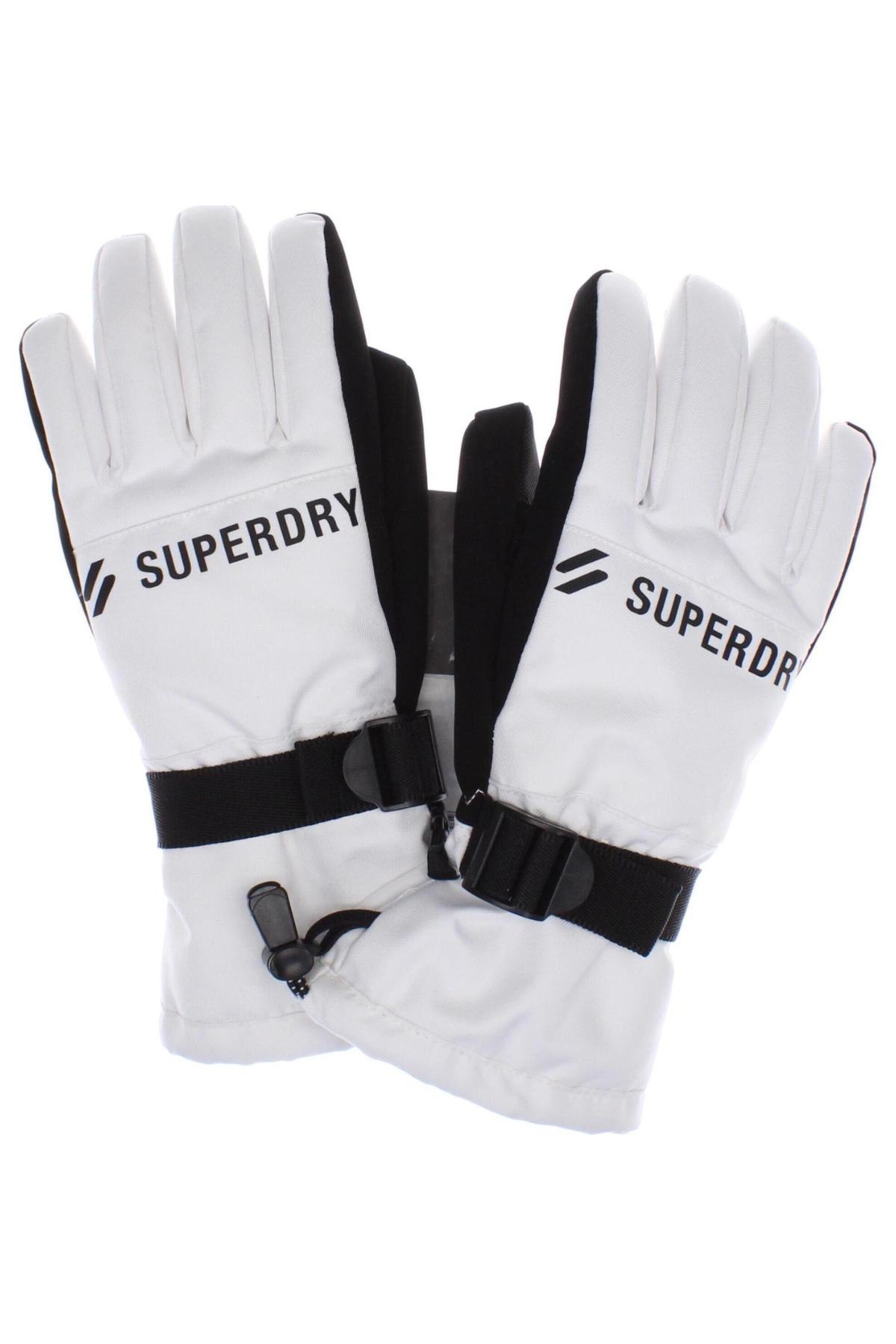 Handschuhe für Wintersport Superdry, Farbe Weiß, Preis 28,86 €