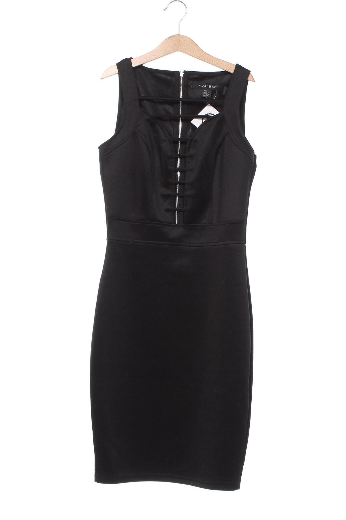 Kleid Amisu, Größe XS, Farbe Schwarz, Preis 6,67 €